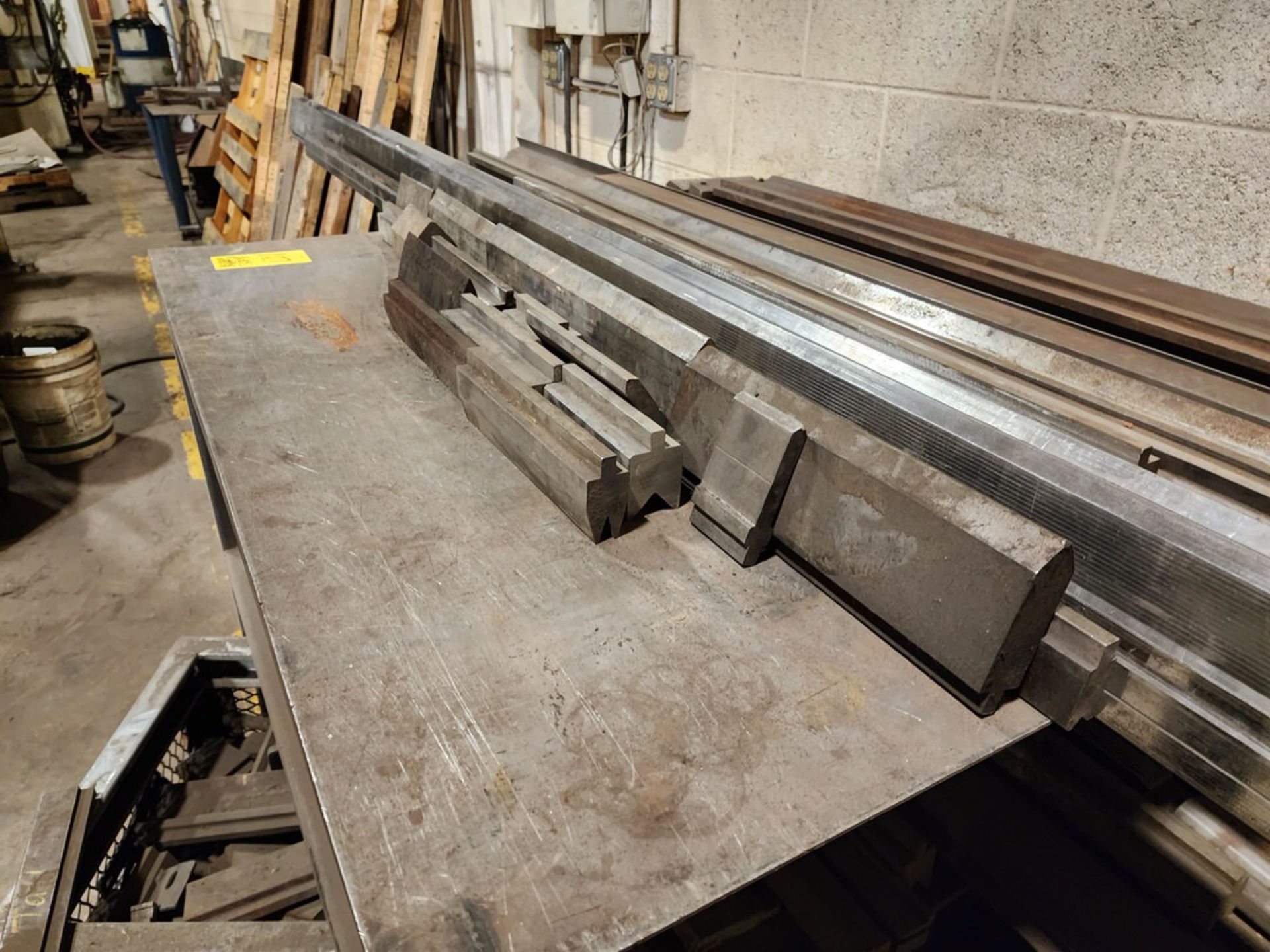 Press Brake Dies W/ (2) Matl. Tables - Image 7 of 21