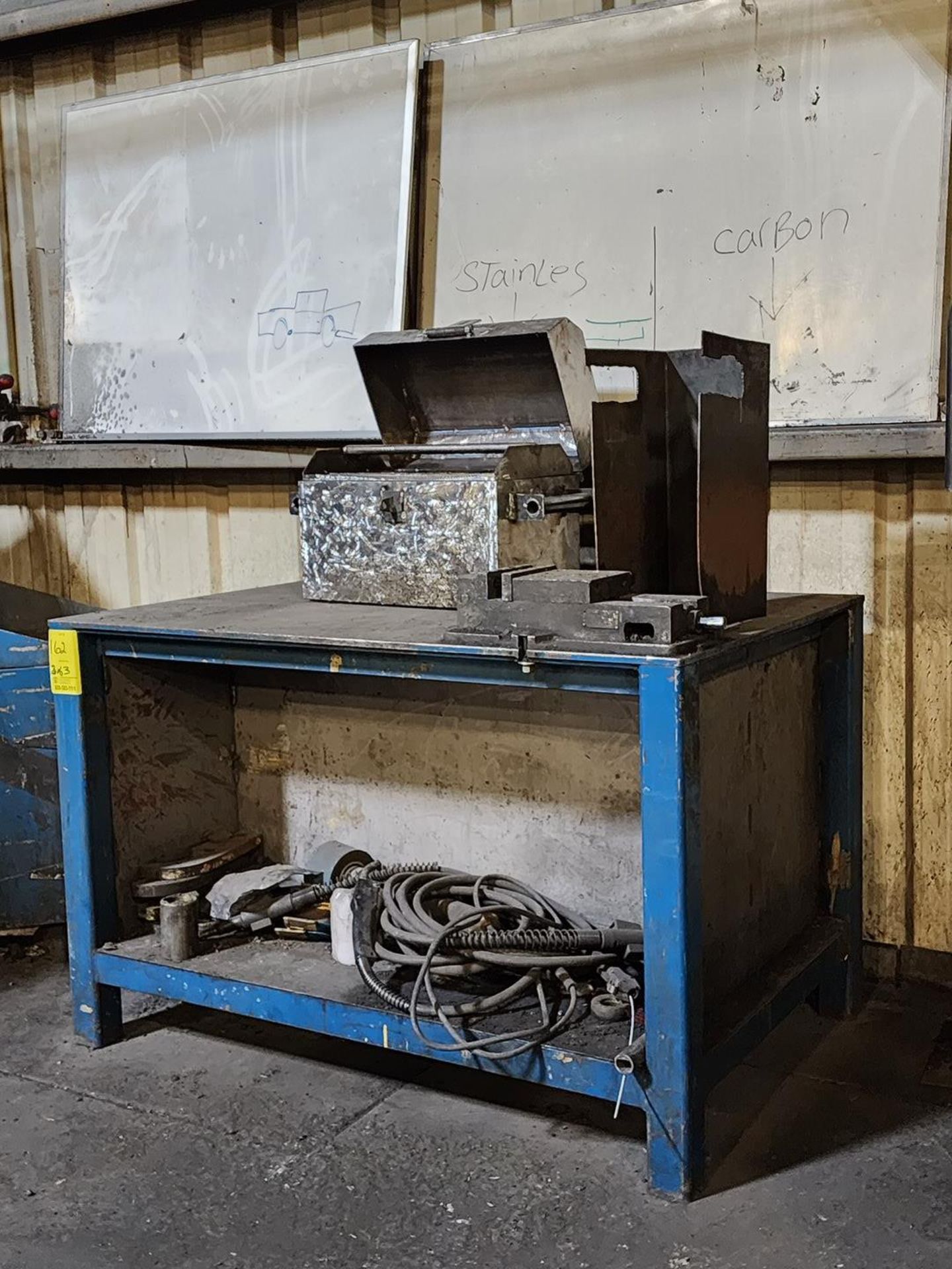 Metal Work Station W/ (1) ToolBox, W/ (1) Work Box & 6" Vise - Image 6 of 9