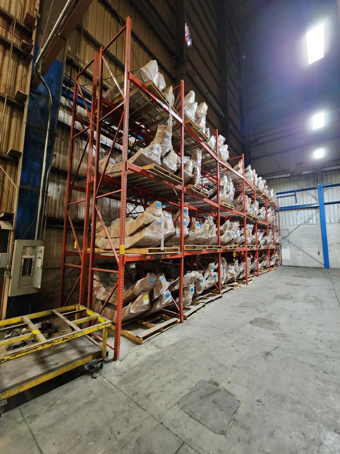 (4) Sections Of Pallet Racking CONTENTS OF RACKING NOT INCLUDED