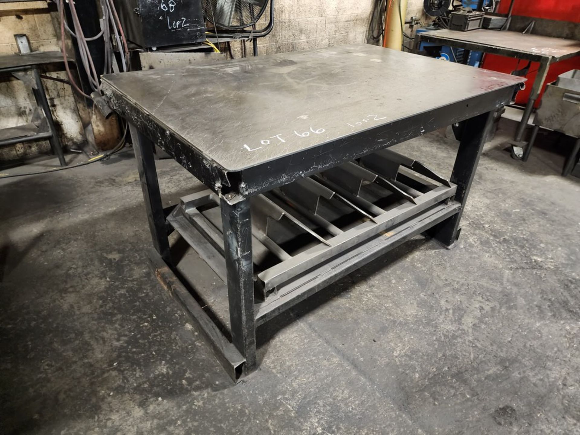 (1) Rolling Matl. Cart W/ (1) Stl Table (Scrap Metal Excluded) - Image 2 of 5