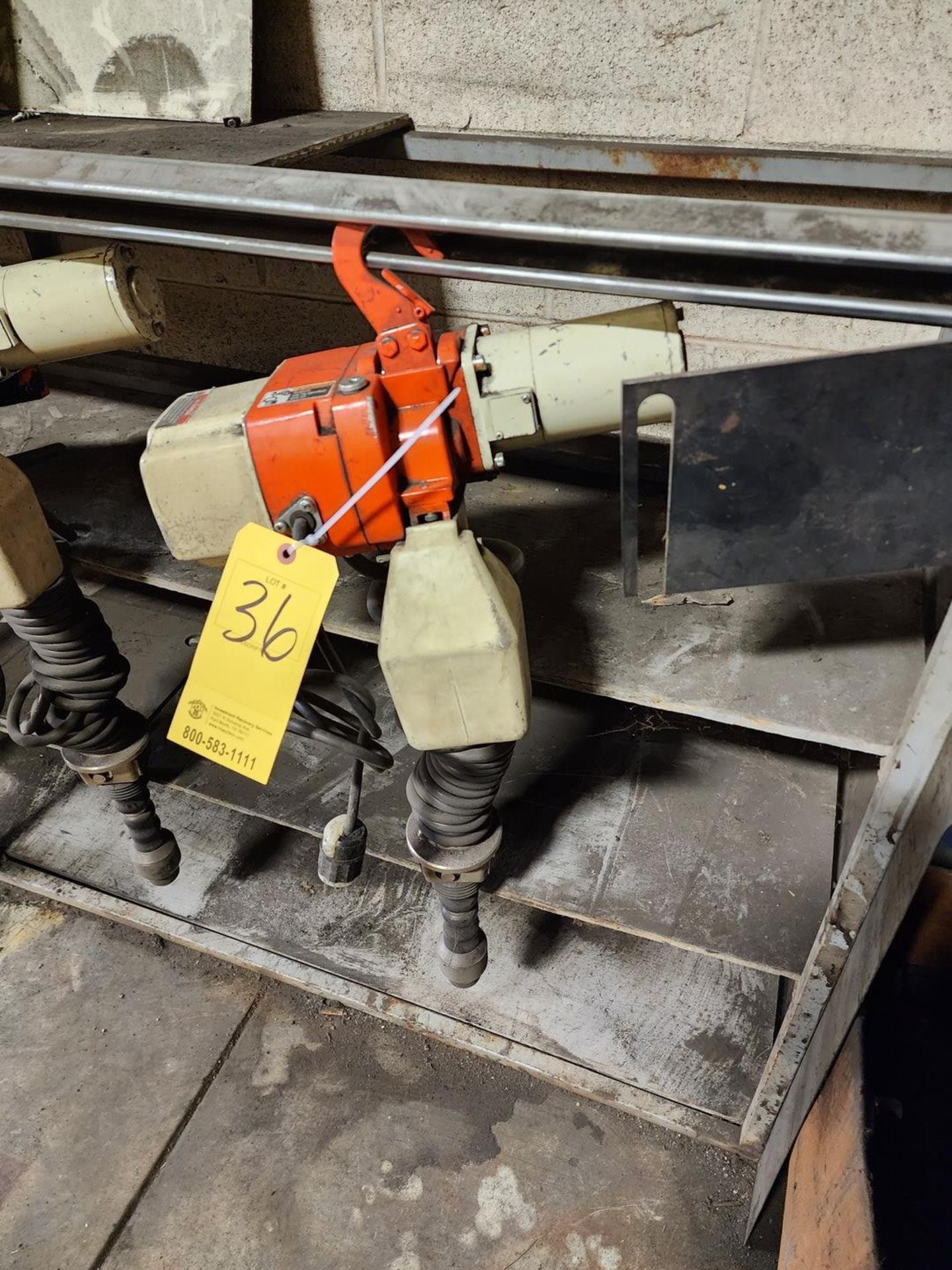 Harrington ED250DA Ele Hoist 250lb Cap; 26ft/10min, 1PH - Image 3 of 4