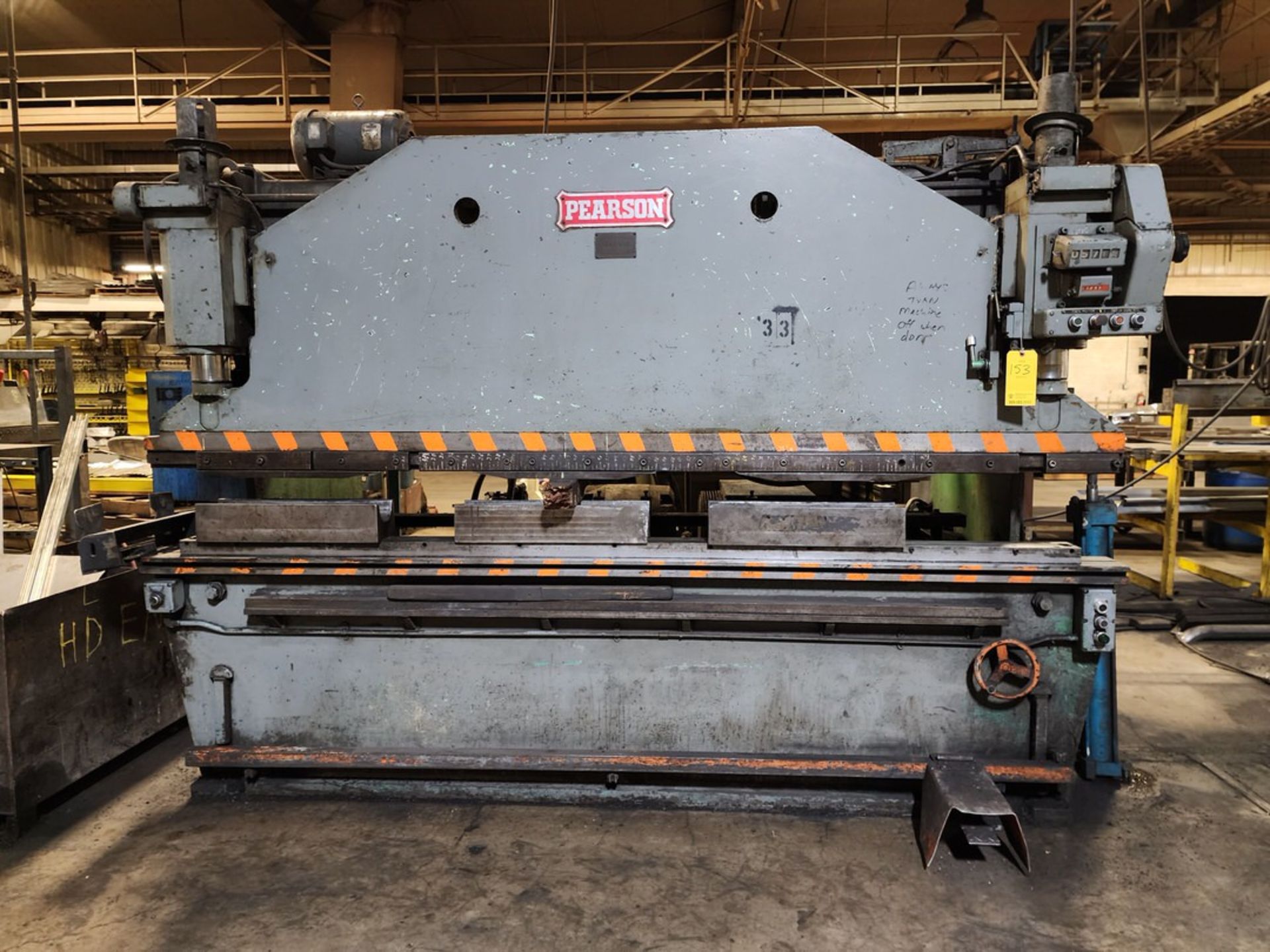 Pearson 80 Ton x10' Press Brake Cap: 10'1" x X80-S-T