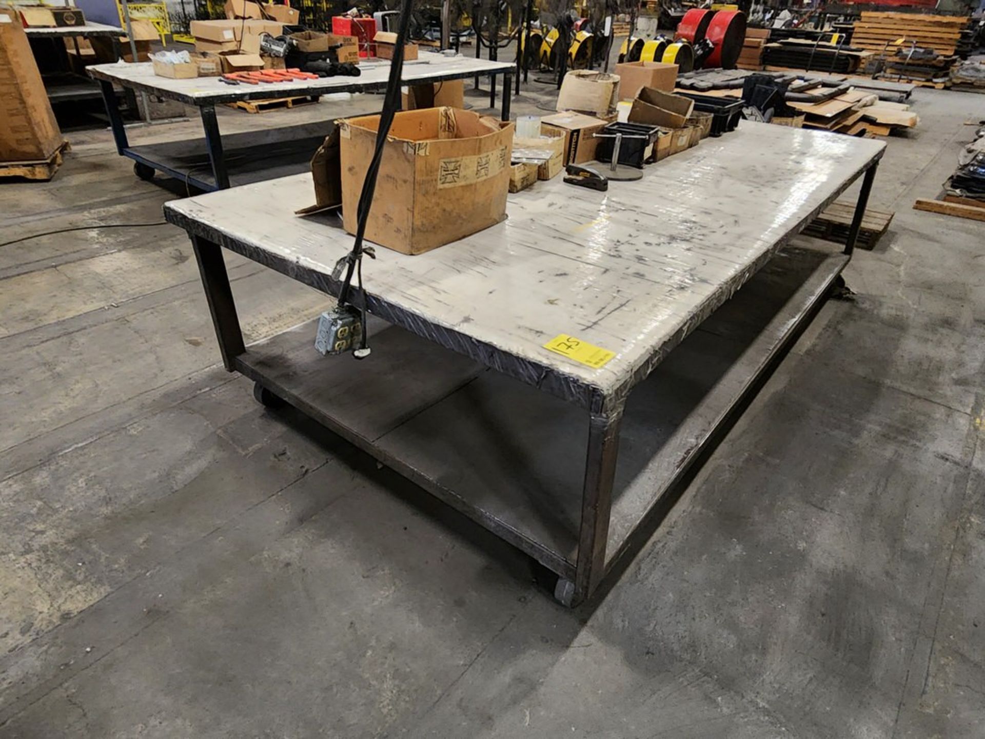 Rolling Matl. Table 120" x 60" x 32"H; To Include But Not Limited To: Screws, Nuts Bolts, etc. - Image 3 of 10