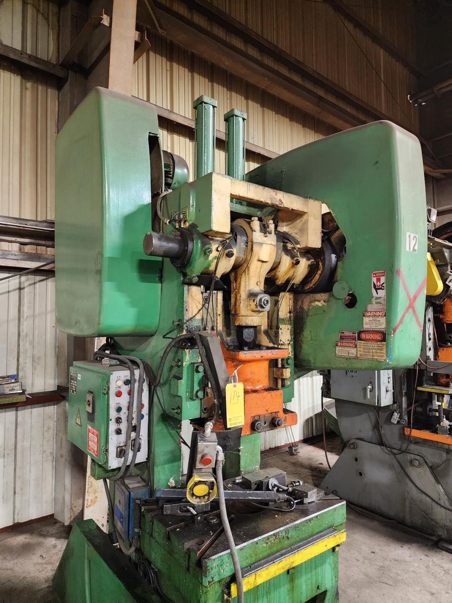 Barer JF23-60B 60 Ton Punch Press 480V, 3PH, 60HZ, Load Amp Max: 20, 110 Control Circuit - Image 4 of 13