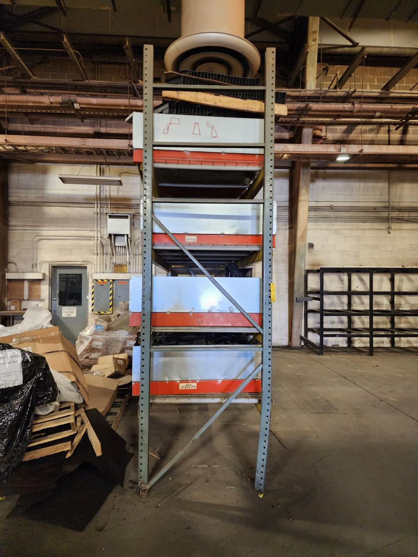 (2) Sections Of Pallet Racking (7) Uprights, 142" x 42", (18) 134" Crossbeams (Matl. Excl.) - Image 3 of 7