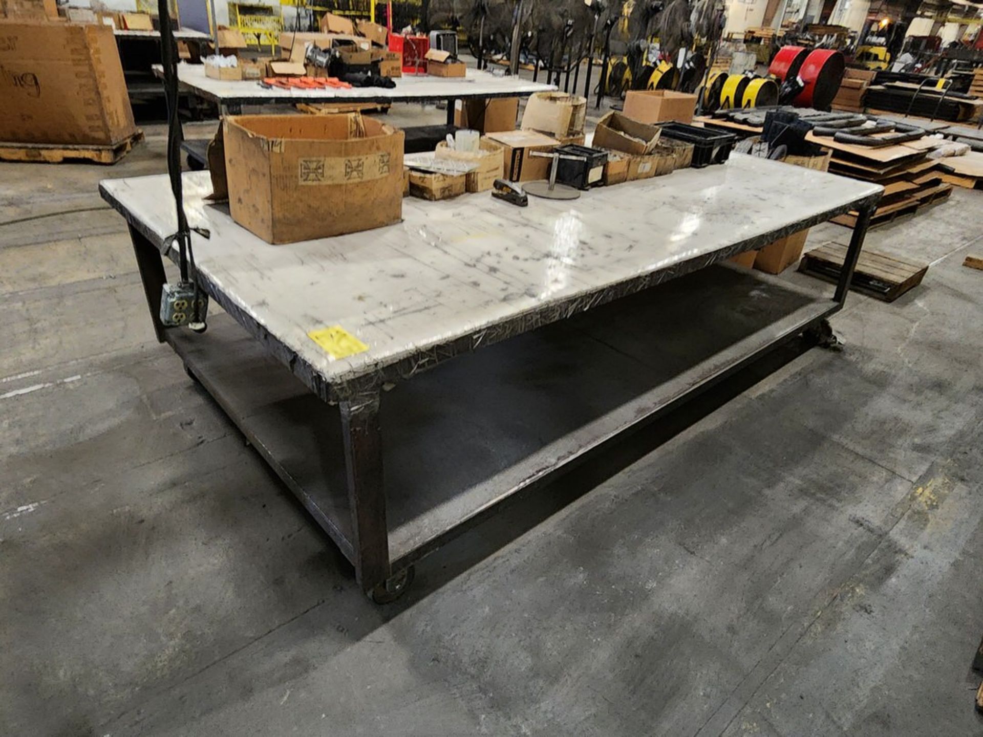 Rolling Matl. Table 120" x 60" x 32"H; To Include But Not Limited To: Screws, Nuts Bolts, etc. - Image 4 of 10