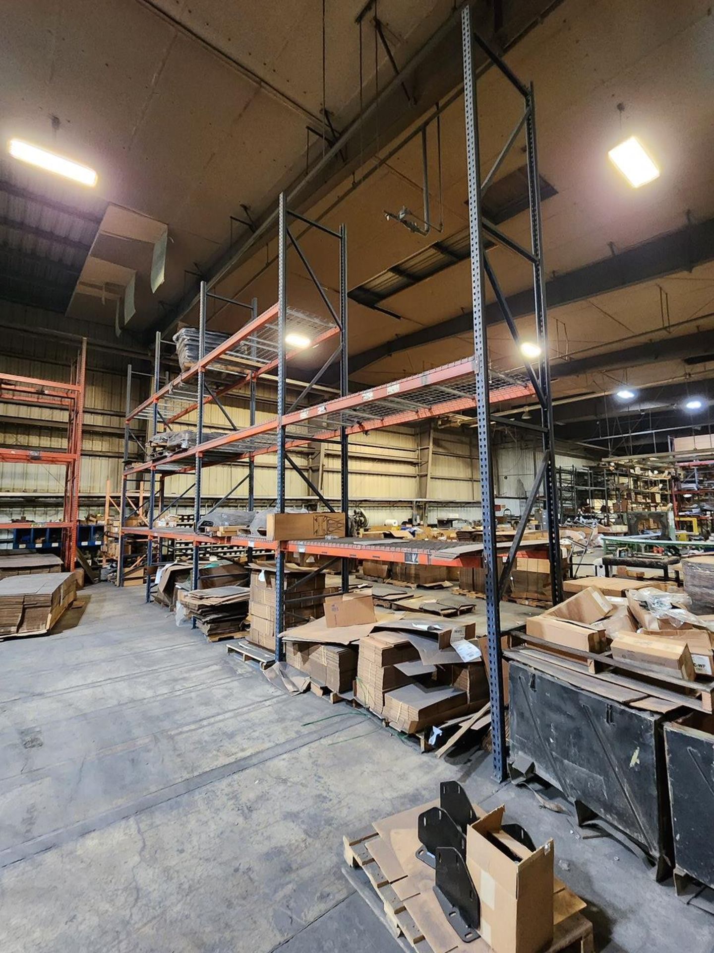 (4) Sections Of Pallet Racking (15) Uprights, 22' x 42"; (69) 9' Crossbeams; (2) Uprights, 92" x - Image 2 of 10