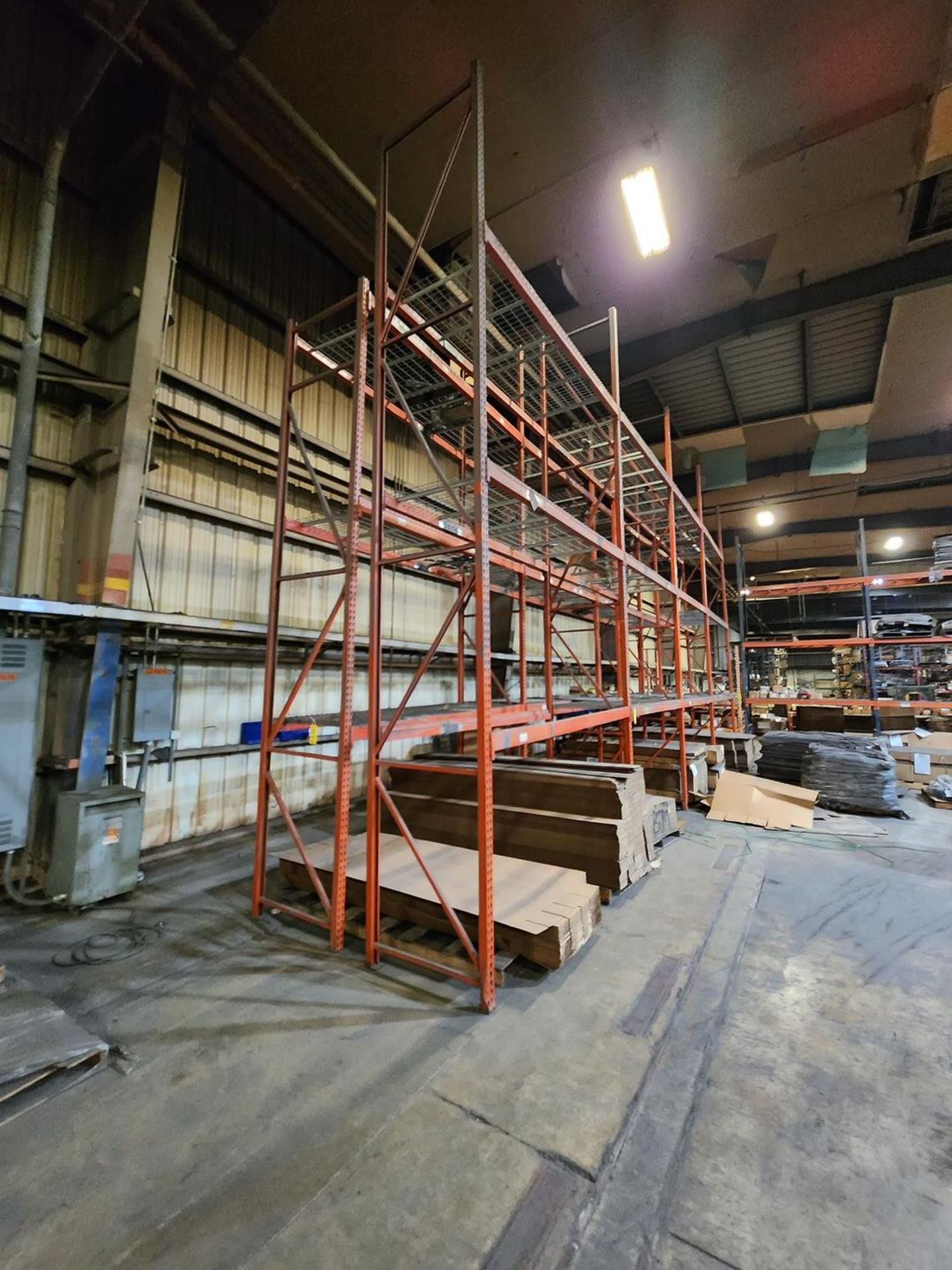 (4) Sections Of Pallet Racking (15) Uprights, 22' x 42"; (69) 9' Crossbeams; (2) Uprights, 92" x - Image 4 of 10