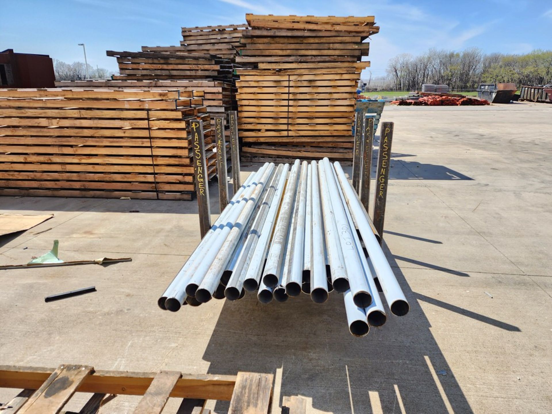 Assorted Tubing S/S Dia. Range: 3"-4", Length Range: Up To 10'L; W/ Matl. Rack - Image 4 of 6