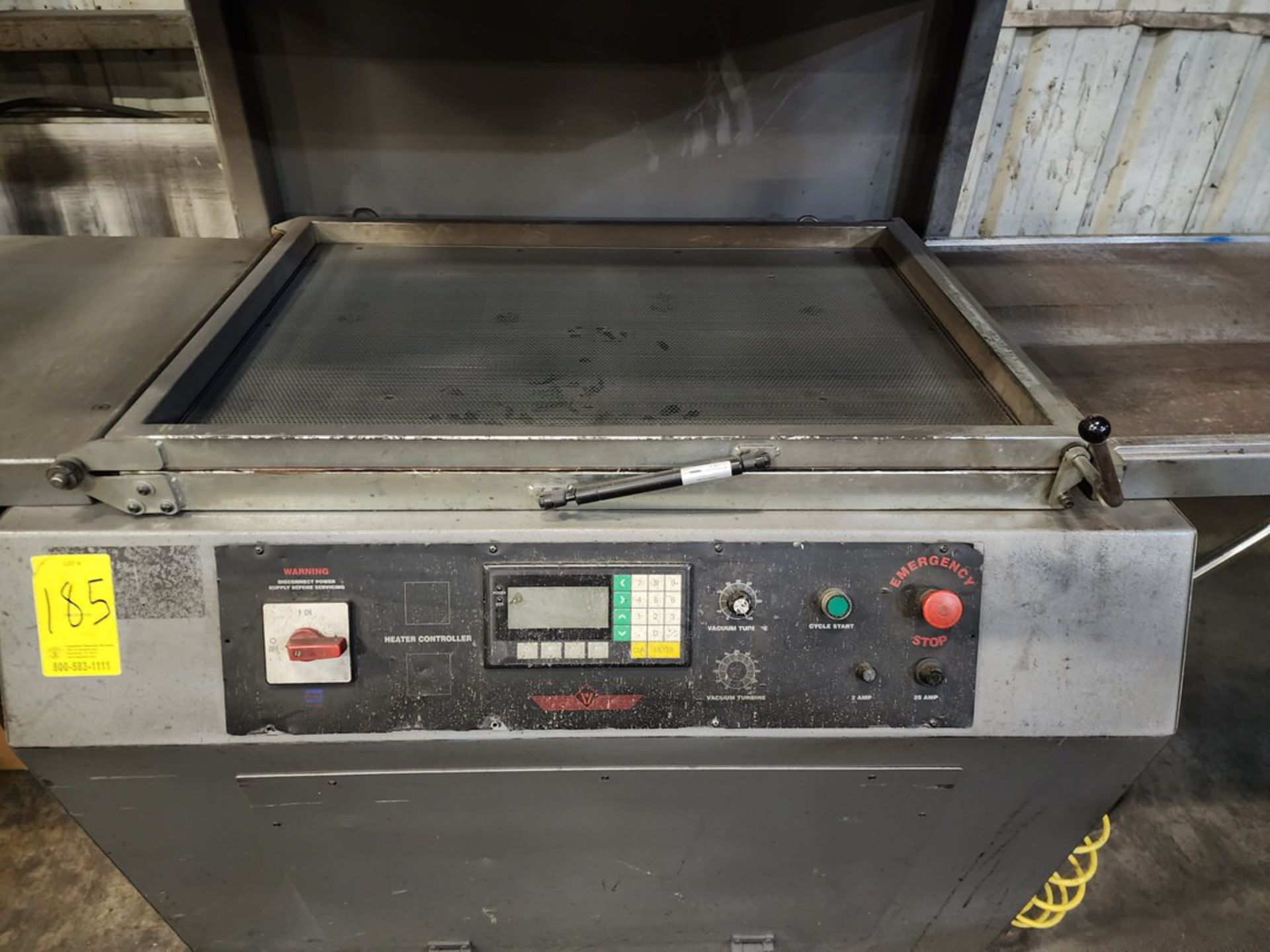 Sealing Machine W/ Heater Controller; (1) Box Of Plastic Film (No Tag) - Image 7 of 13