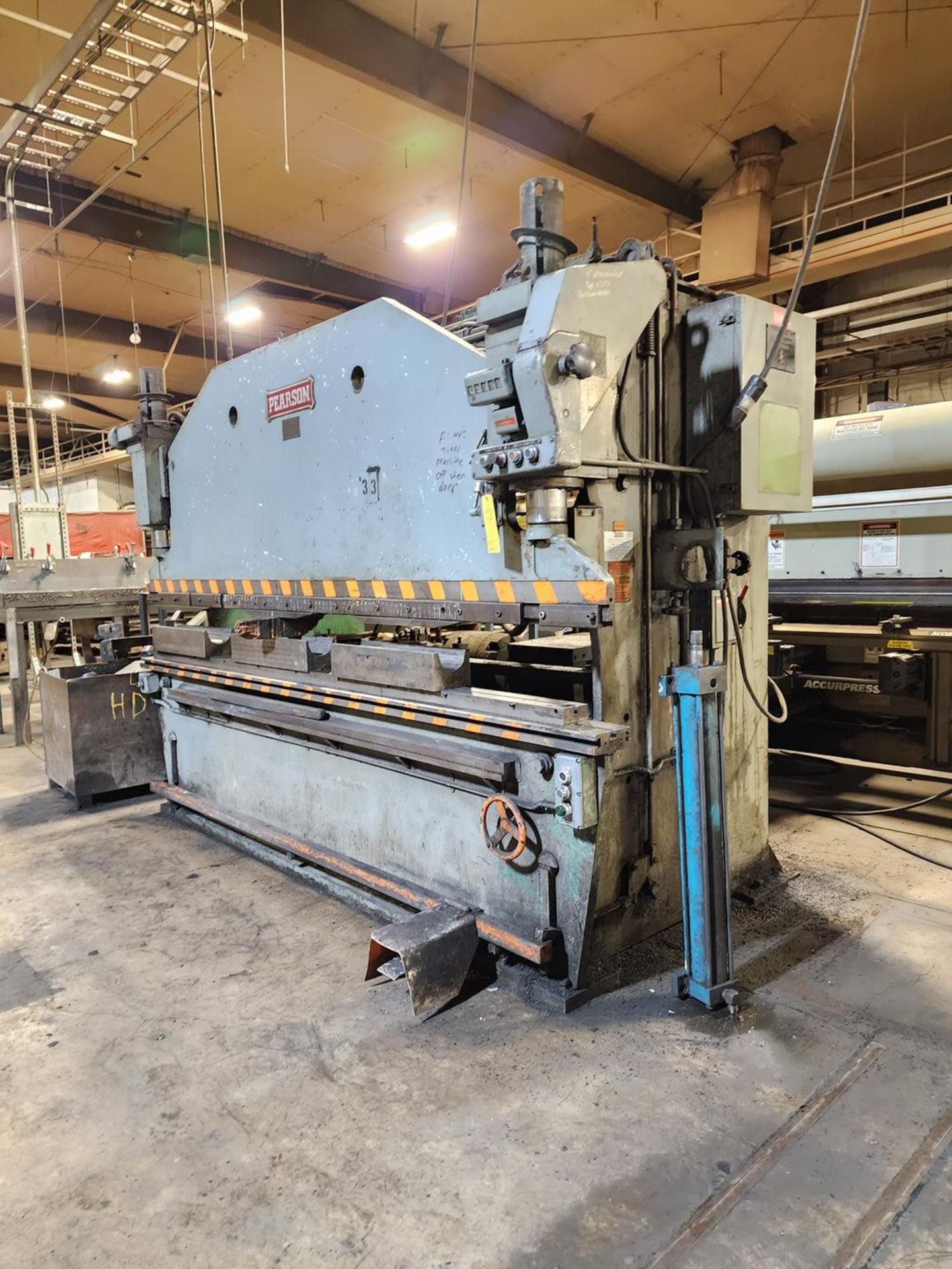 Pearson 80 Ton x10' Press Brake Cap: 10'1" x X80-S-T - Image 2 of 9