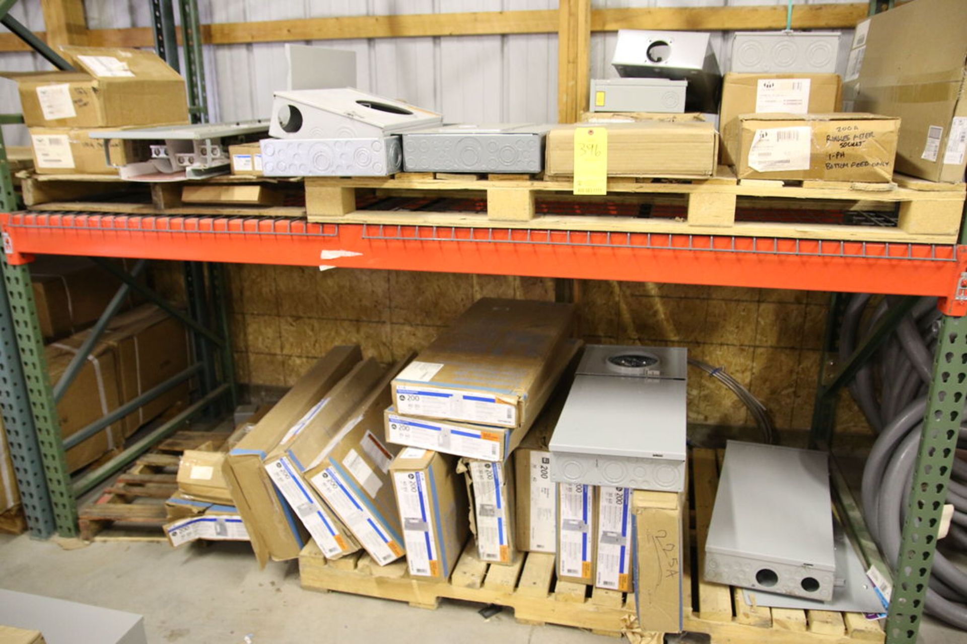 (4) Pallets of Eaton Indoor Main Breakers and Milbank Meter Boxes, Various Sizes