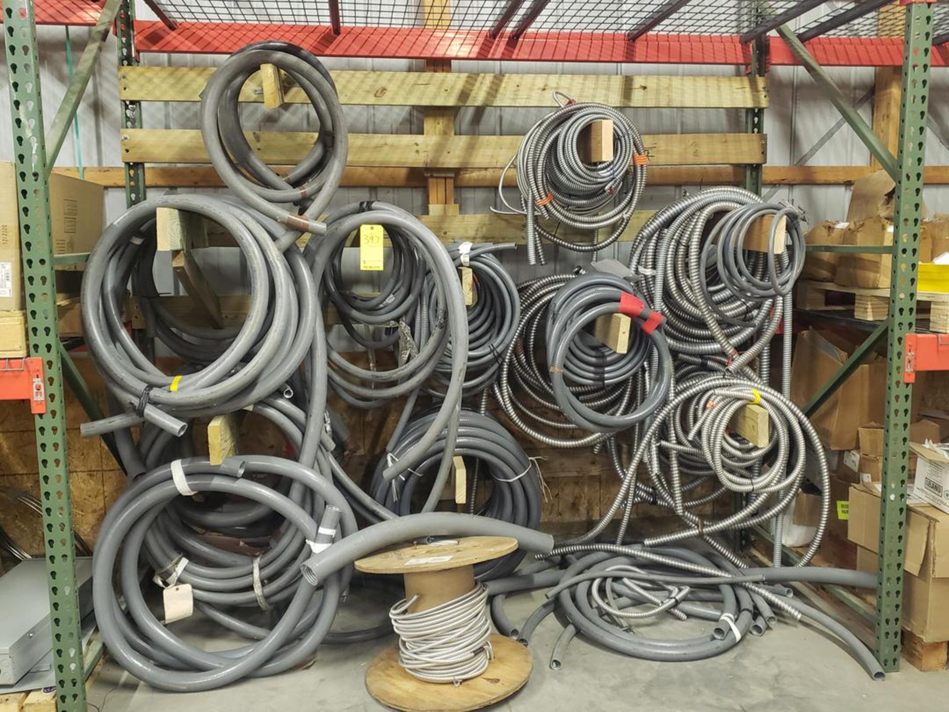 Lot of Steel and PVC, Flexible Conduit