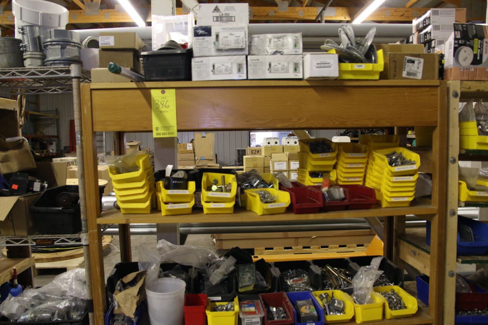 Steel and Wooden Shelves with Contents - Image 6 of 11