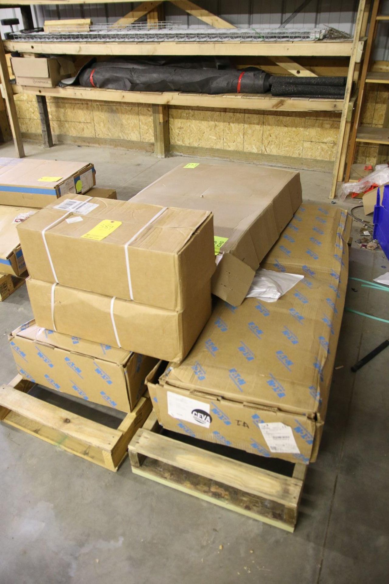 Pallet of Eaton Outdoor Meter Breakers and Safety Switches