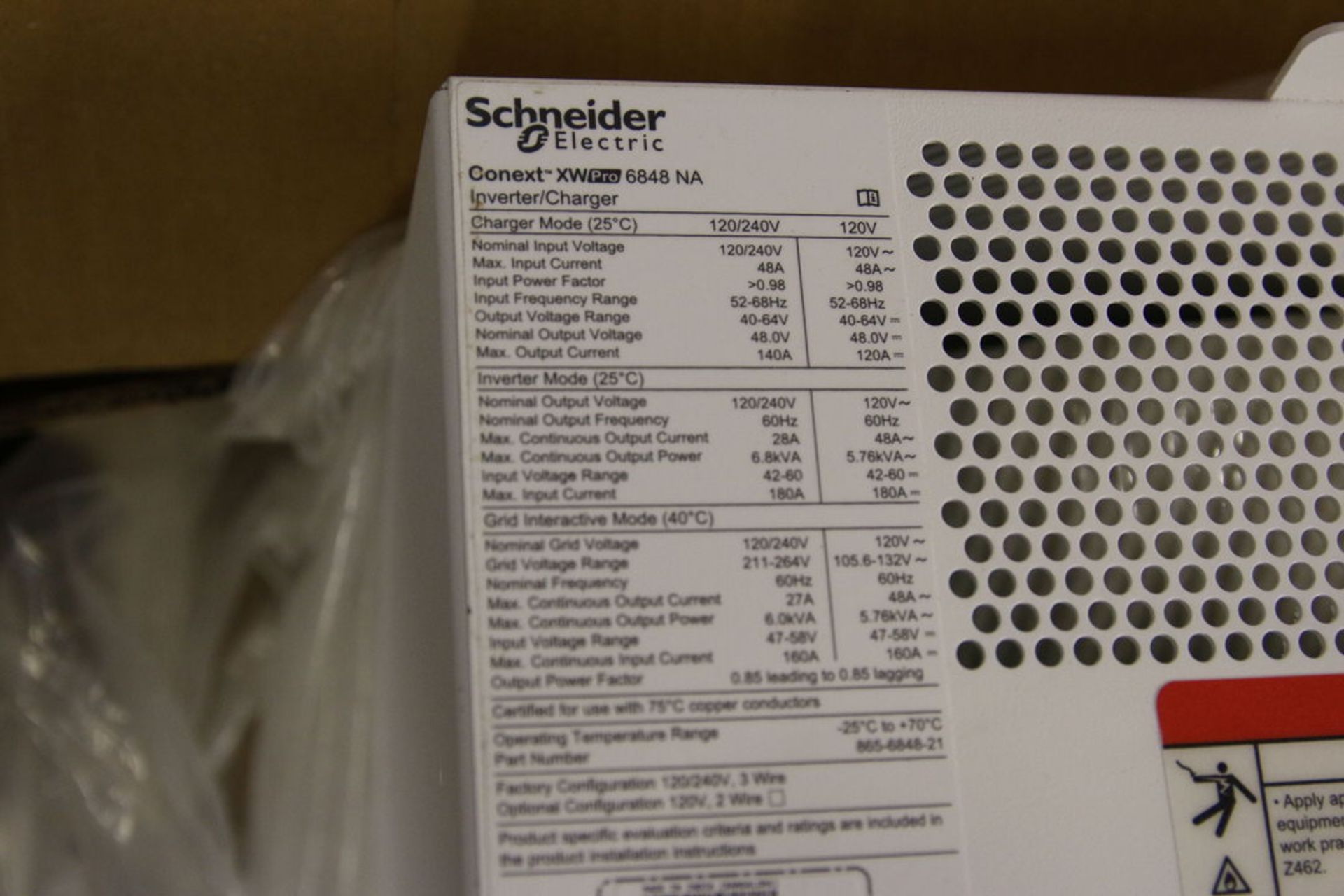 (4) Schneider Electric Conext XW Pro Inverter/Chargers - Image 3 of 3