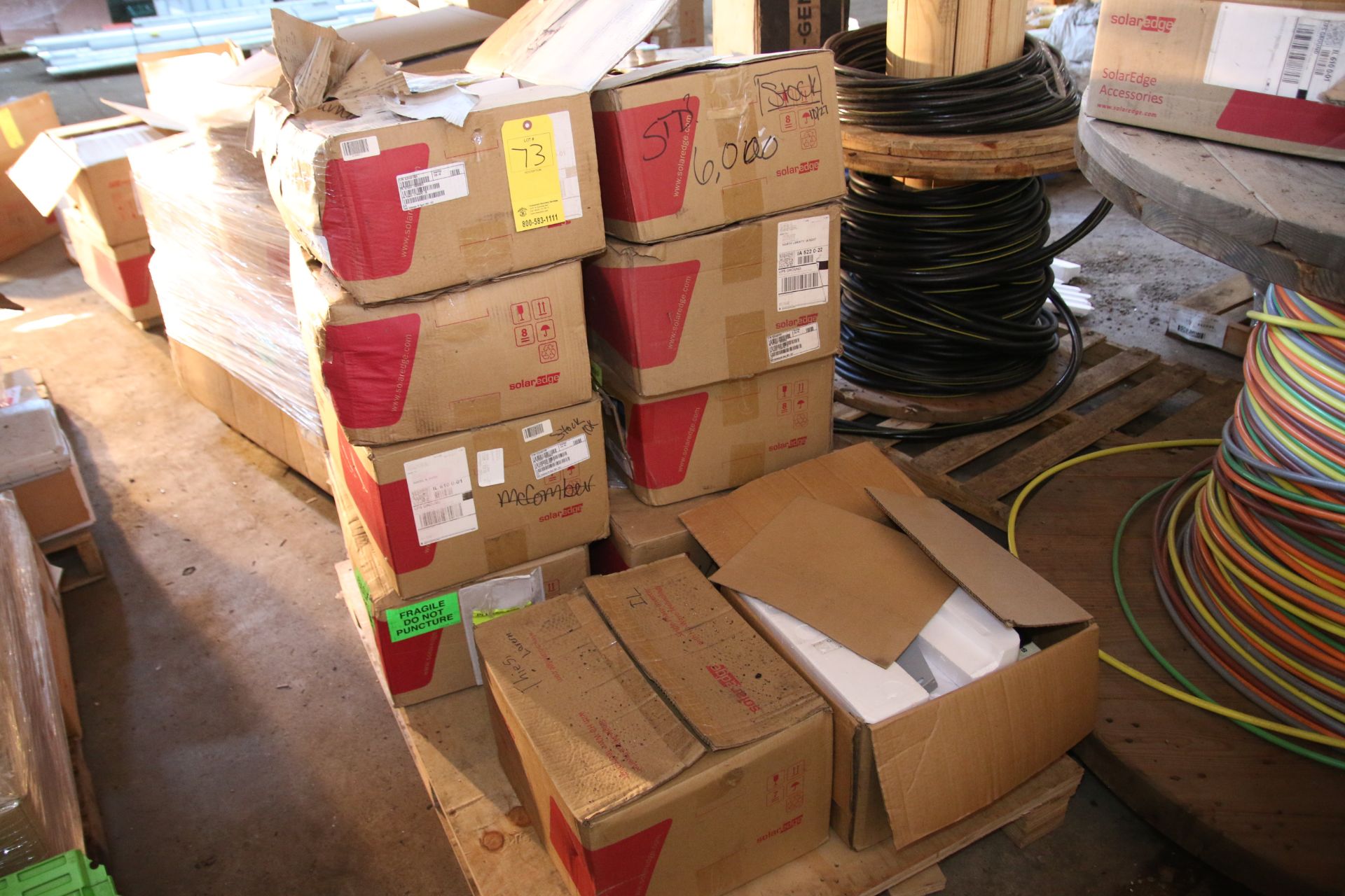 Pallet of (10) Solar Edge Single Phase Inverters