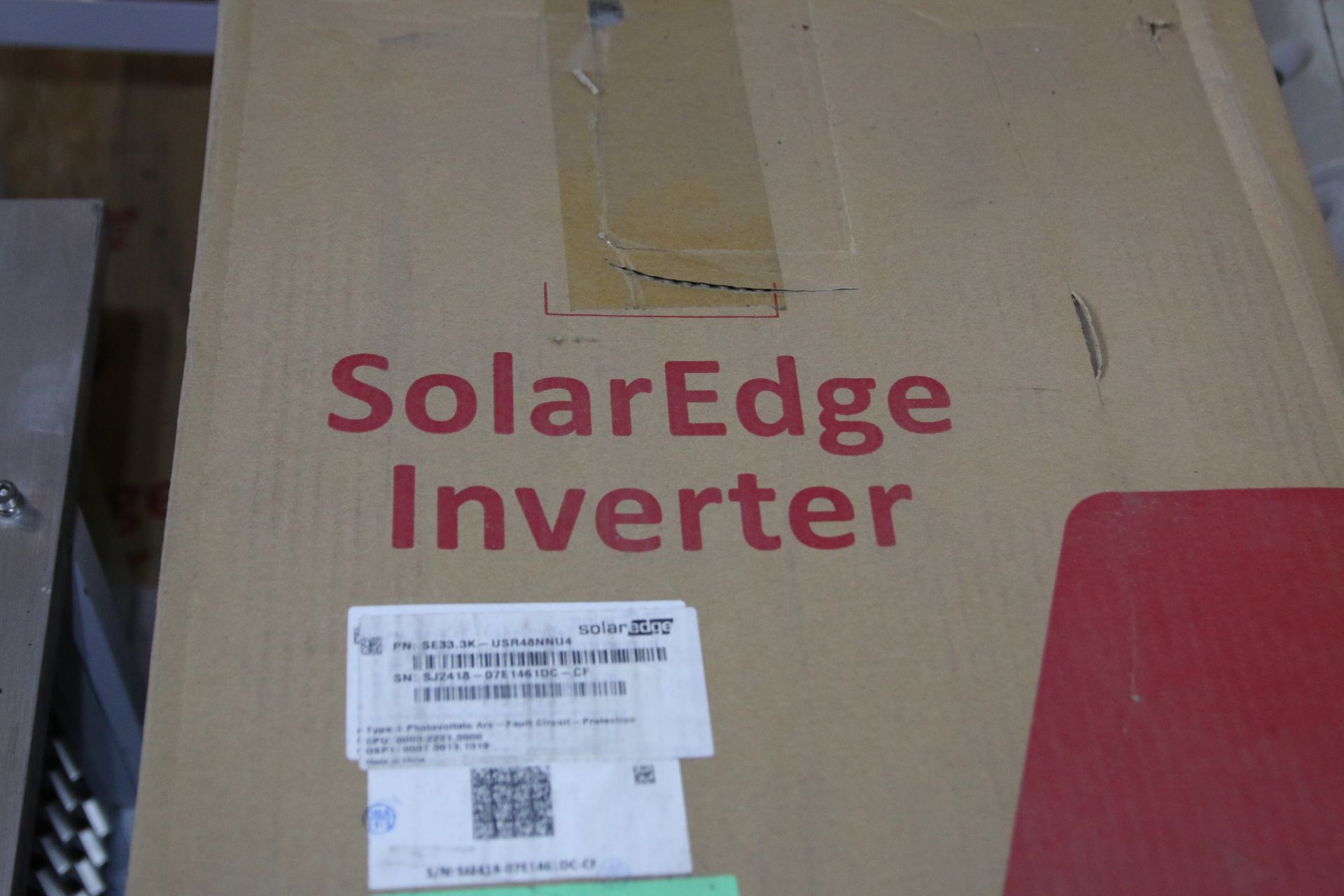 Pallet of (6) Solar Edge Inverters, Grid Support Utility Interactive Non-Isolated Photovoltaic Inver - Image 3 of 4