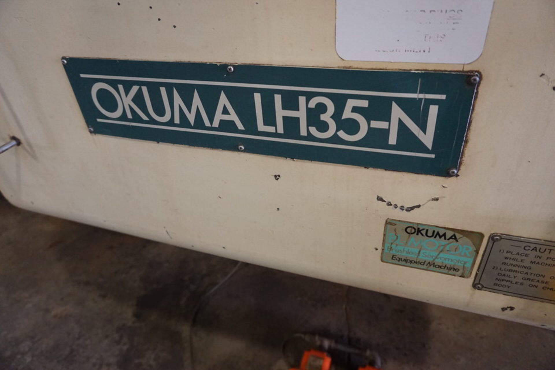 OKUMA LH35-N CNC LATHE, APPROX 24" SWING X 60" CENTERS, 12" 4 JAW CHUCK, 4 WAY TOOL POST - Image 2 of 9