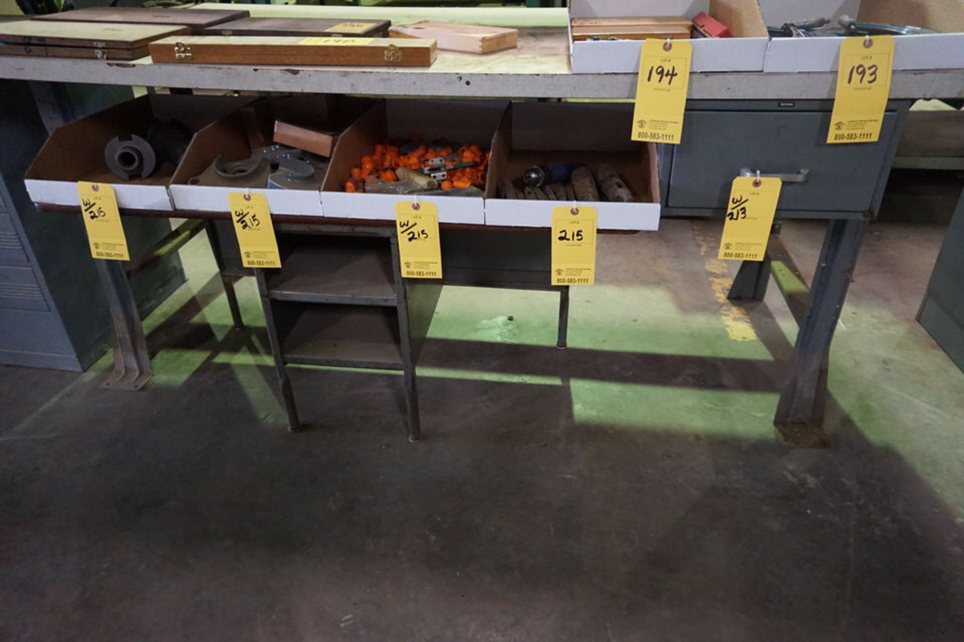 (3) ASSORT WORK BENCHES (NO CONTENTS) - Image 2 of 3