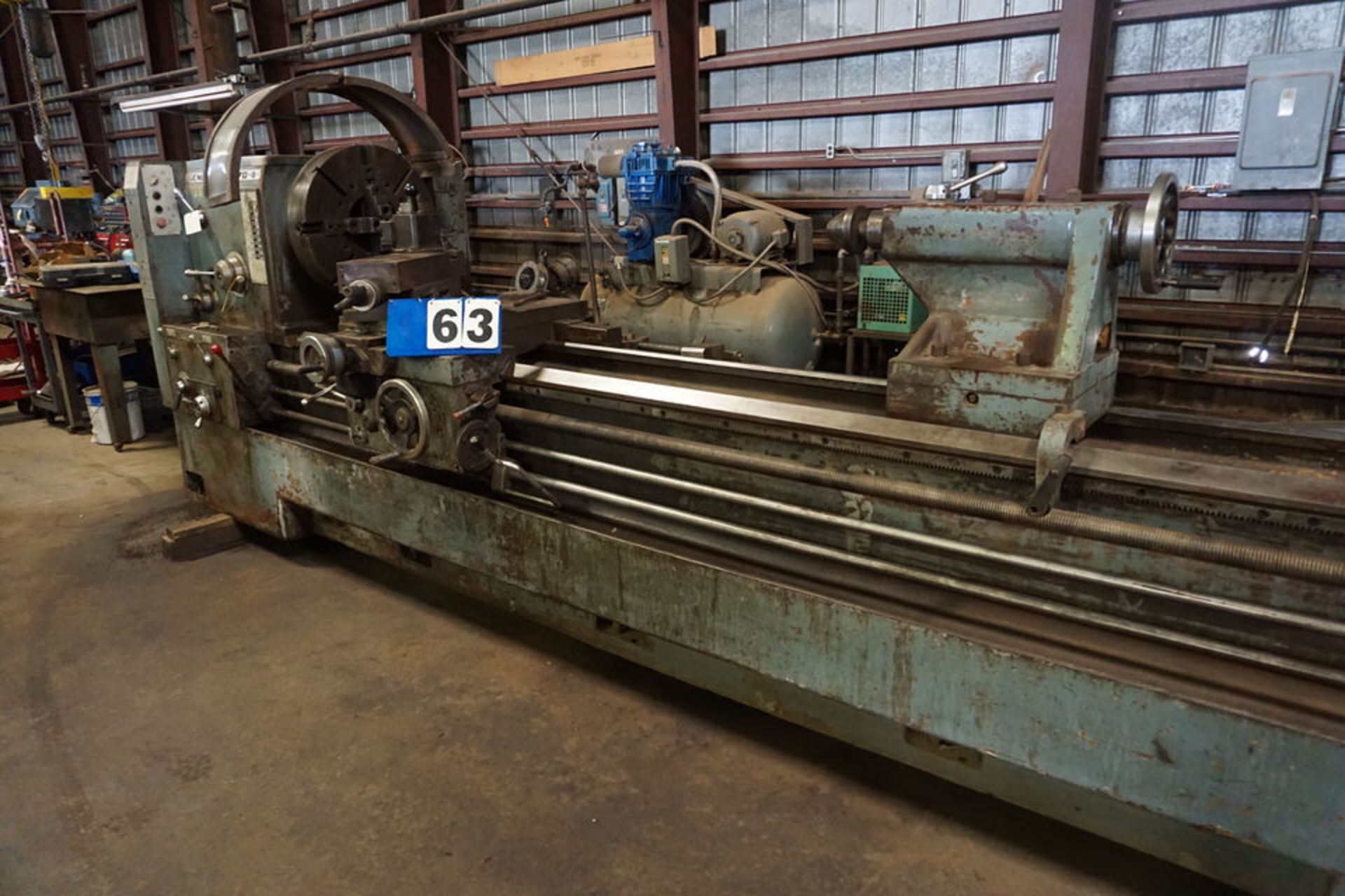 GEMINIS GE-870 ENGINE LATHE, APPROX 30" SWING X 96" CENTERS