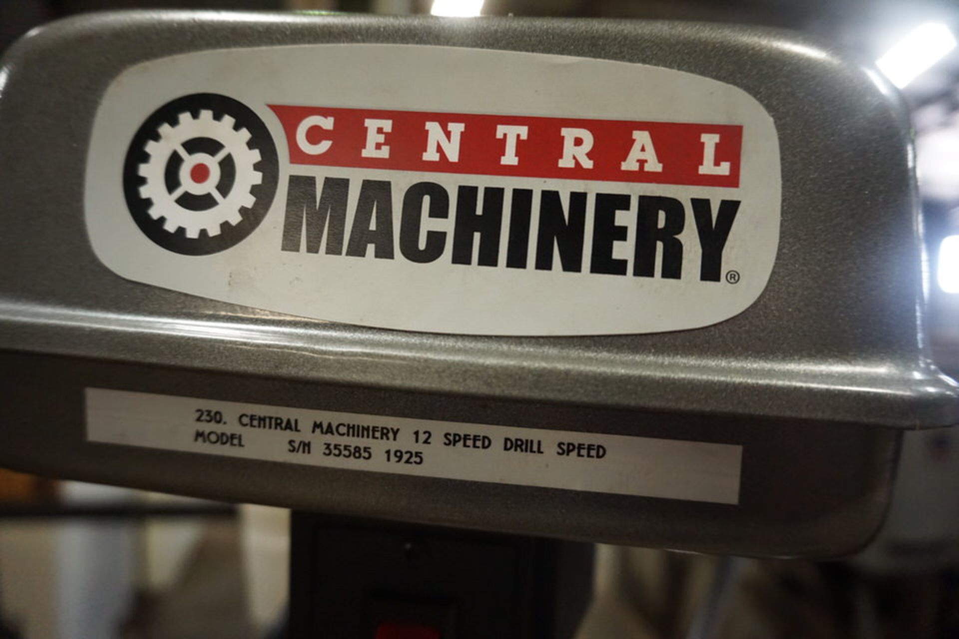 CENTRAL MACHINERY 15" DRILL PRESS, 12 SPEED, 1/2" CAP - Image 3 of 5