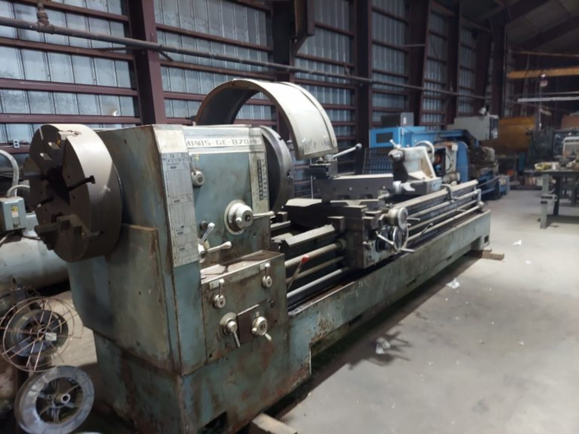 GEMINIS GE-870 ENGINE LATHE, APPROX 30" SWING X 96" CENTERS - Image 3 of 14