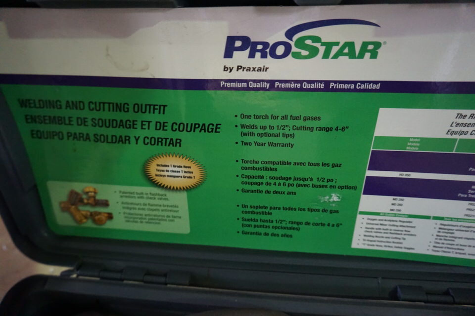 PRO STAR WELDING & CUTTING OUTFIT - Image 2 of 3