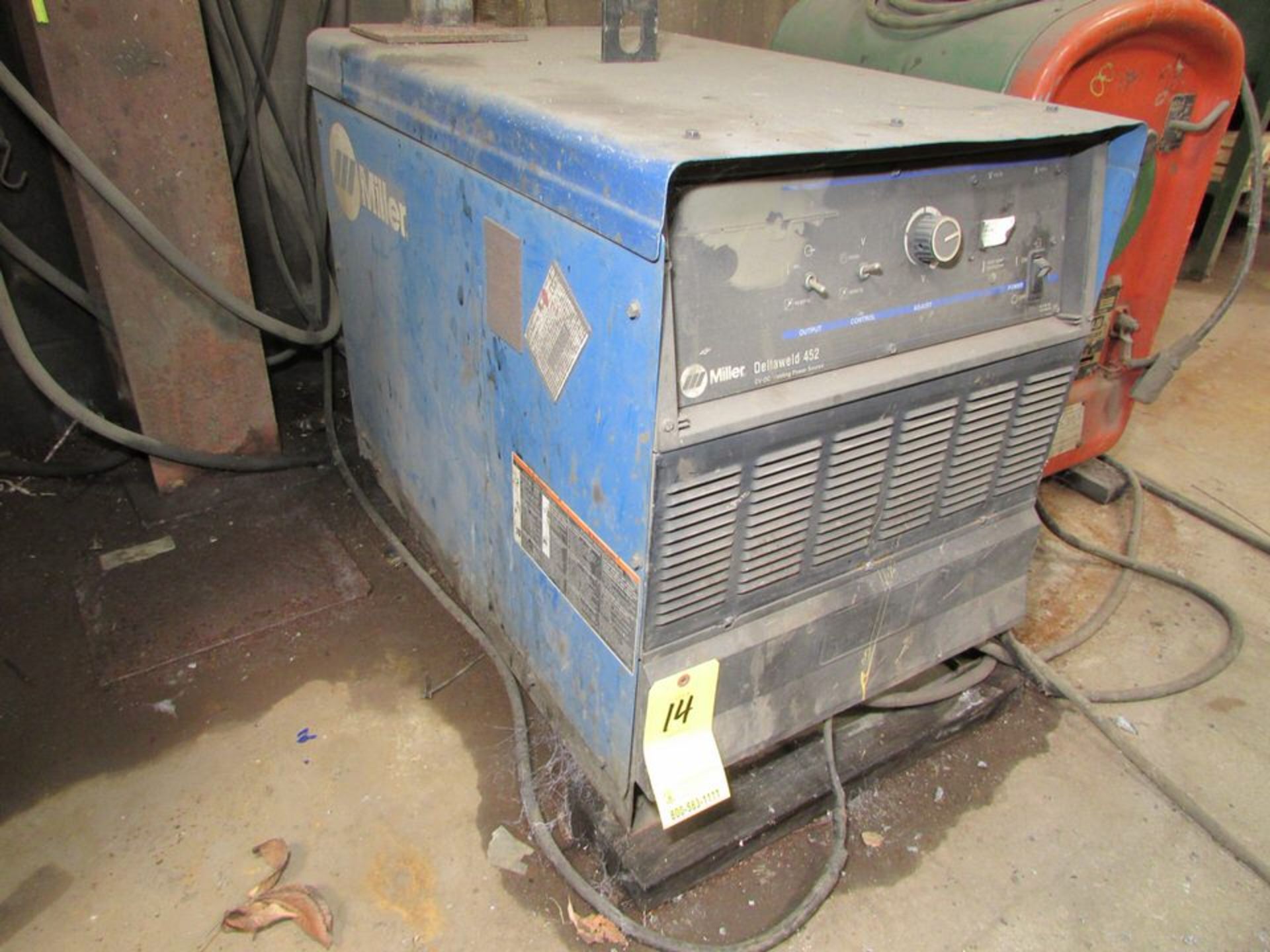 Miller Deltaweld 452 CV DC Welding Power Source, 450A 38V 100% Duty Cycle 48 Max OCV Output, 230/