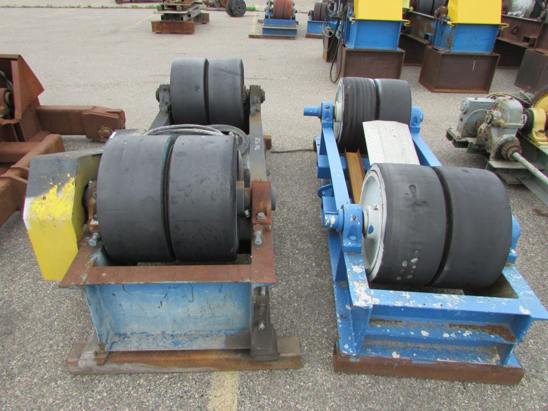 (2) 40-Ton Welding Positioners, Set of Hydraulic Drive Rollers, Set of Idler Rollers. Loc. 420 - Image 5 of 7
