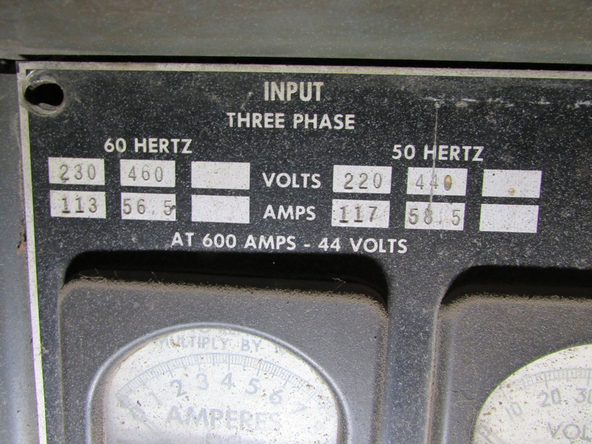 Lincoln Electric Idealarc DC-600 VV CV DC Arc Welding Power Source, 600A 44V 100% Duty Cycle 72 - Image 4 of 8