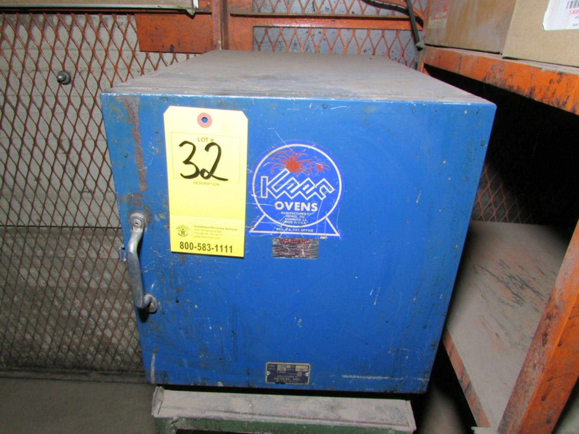 Henkel K-200 500W Welding Rod Oven, 120V, s/n- 30018 (Loc. Bldg. 1) - Image 2 of 4