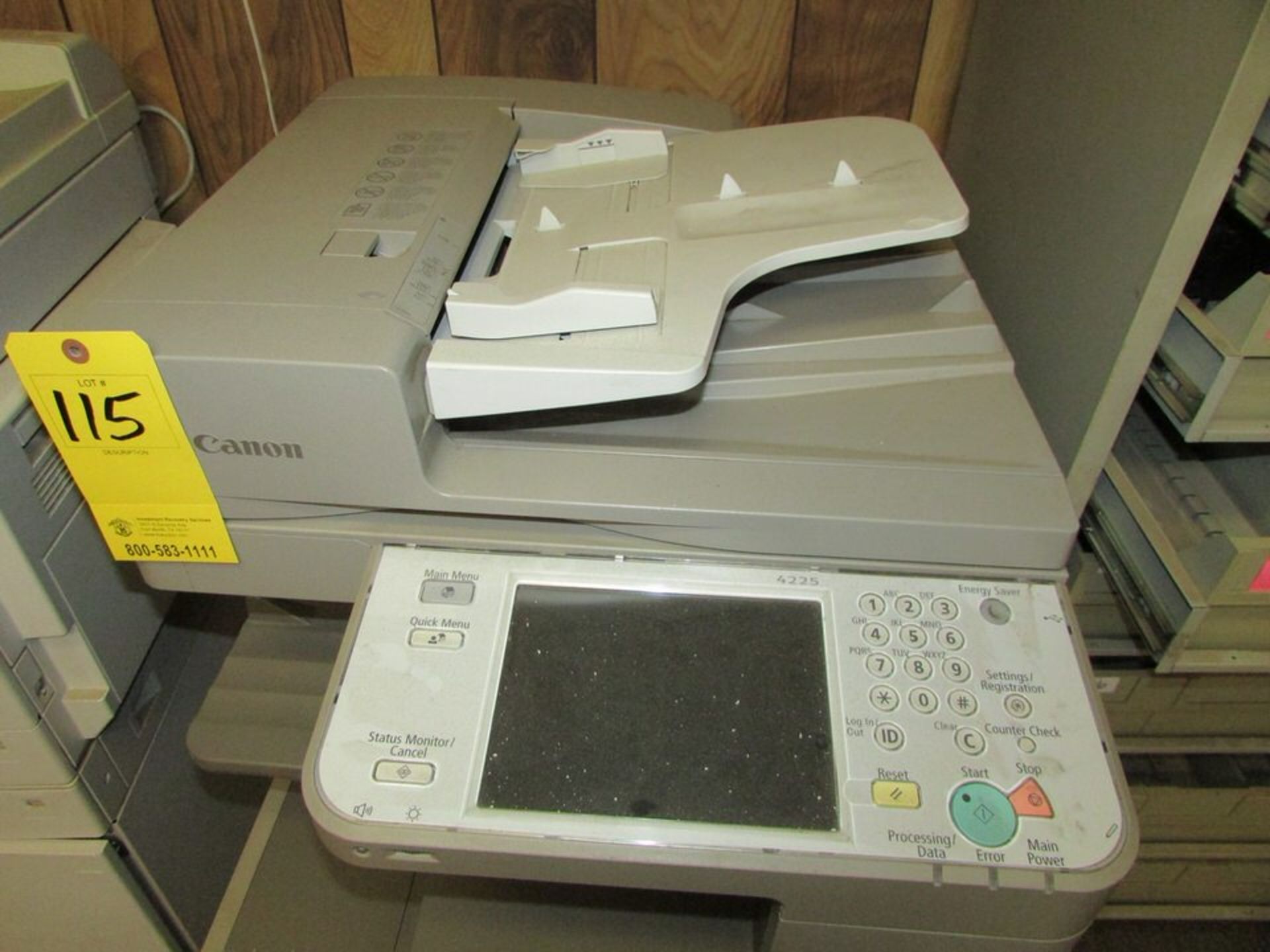 Canon ImageRunner Advance 4224 Printer Copier Machine (Loc. Office Bldg.) - Image 3 of 3