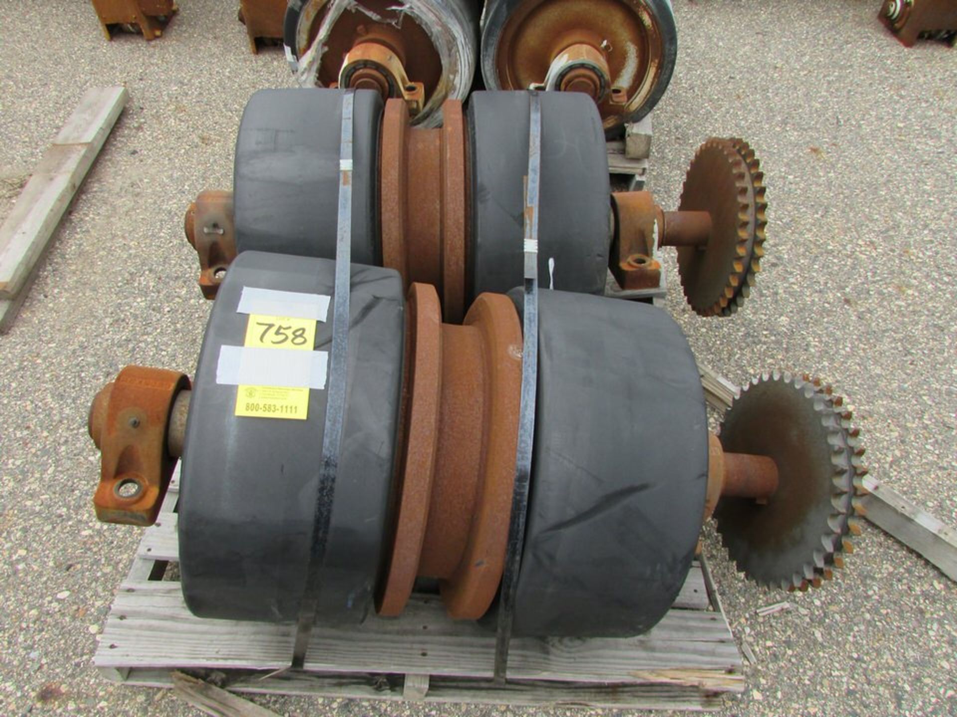 Spare Set of (2) 40-Ton Welding Positioner Electric Drive Rollers. Loc. 420 Main Ave E, West - Image 2 of 3