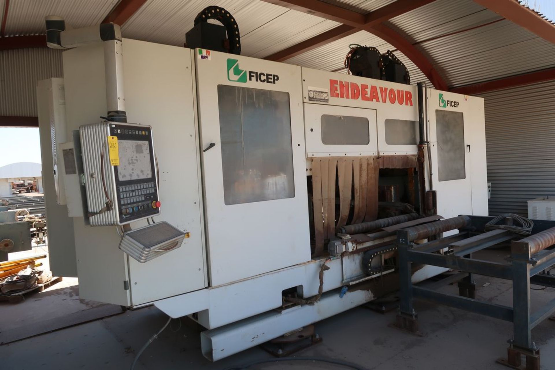 2014 Ficep Endeaver 103DD CNC Drilling Line, 40mm Max Dia. 100mm Max Thickness, 5400 kg Max Work