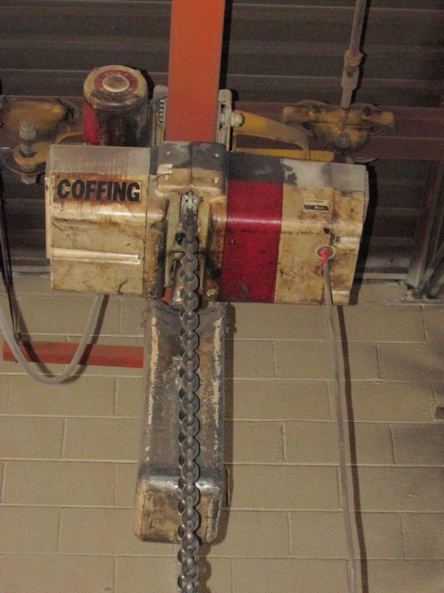 Approx. 30' Span Bridge Crane; With Coffing 3-Ton Electric Chain Hoist; Motorized I-Beam Trolley and - Image 3 of 6