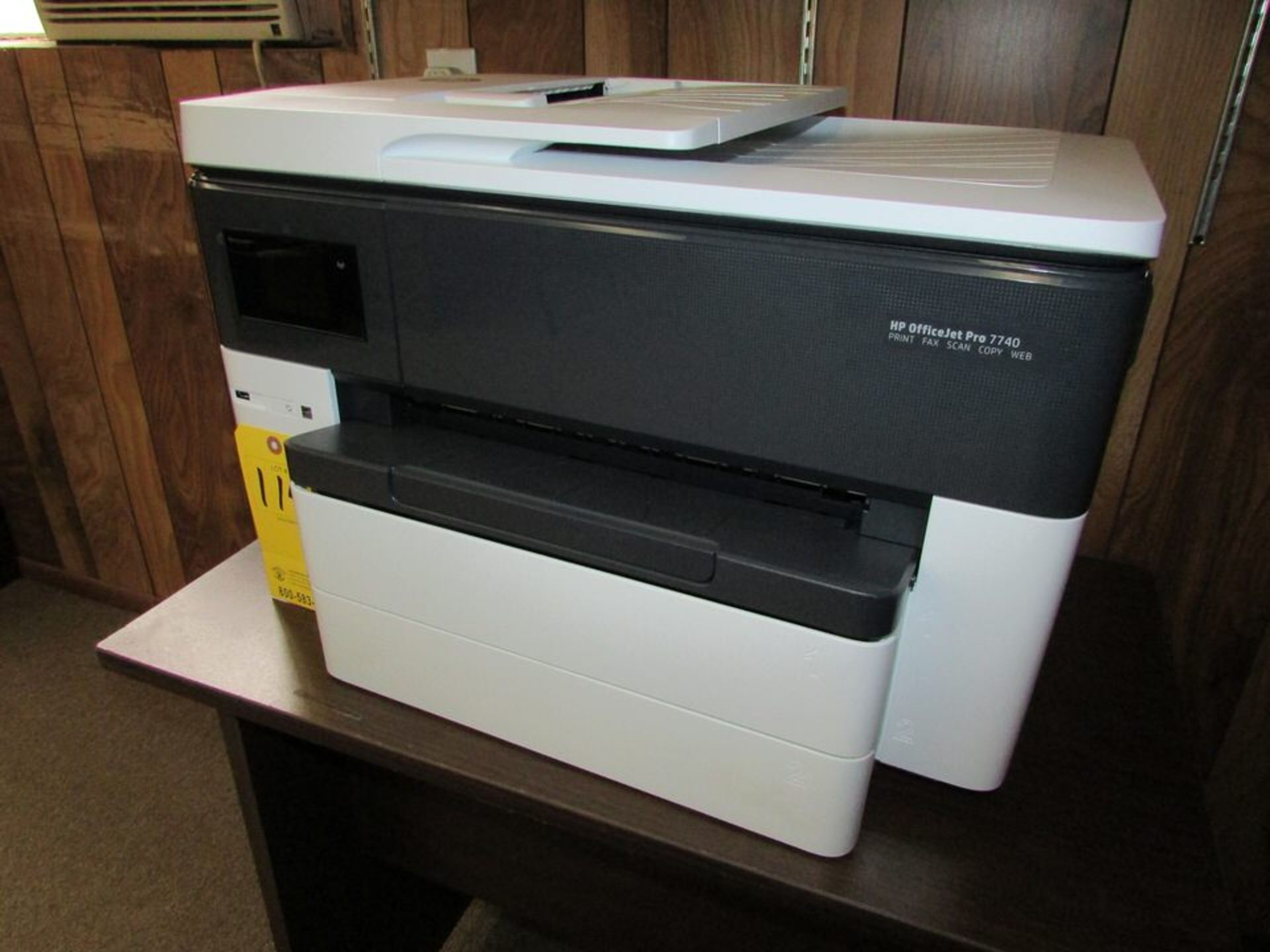 HP OfficeJet Pro 7740 Print Fax Scan Copy Web Machine (Loc. Office Bldg.) - Image 2 of 2