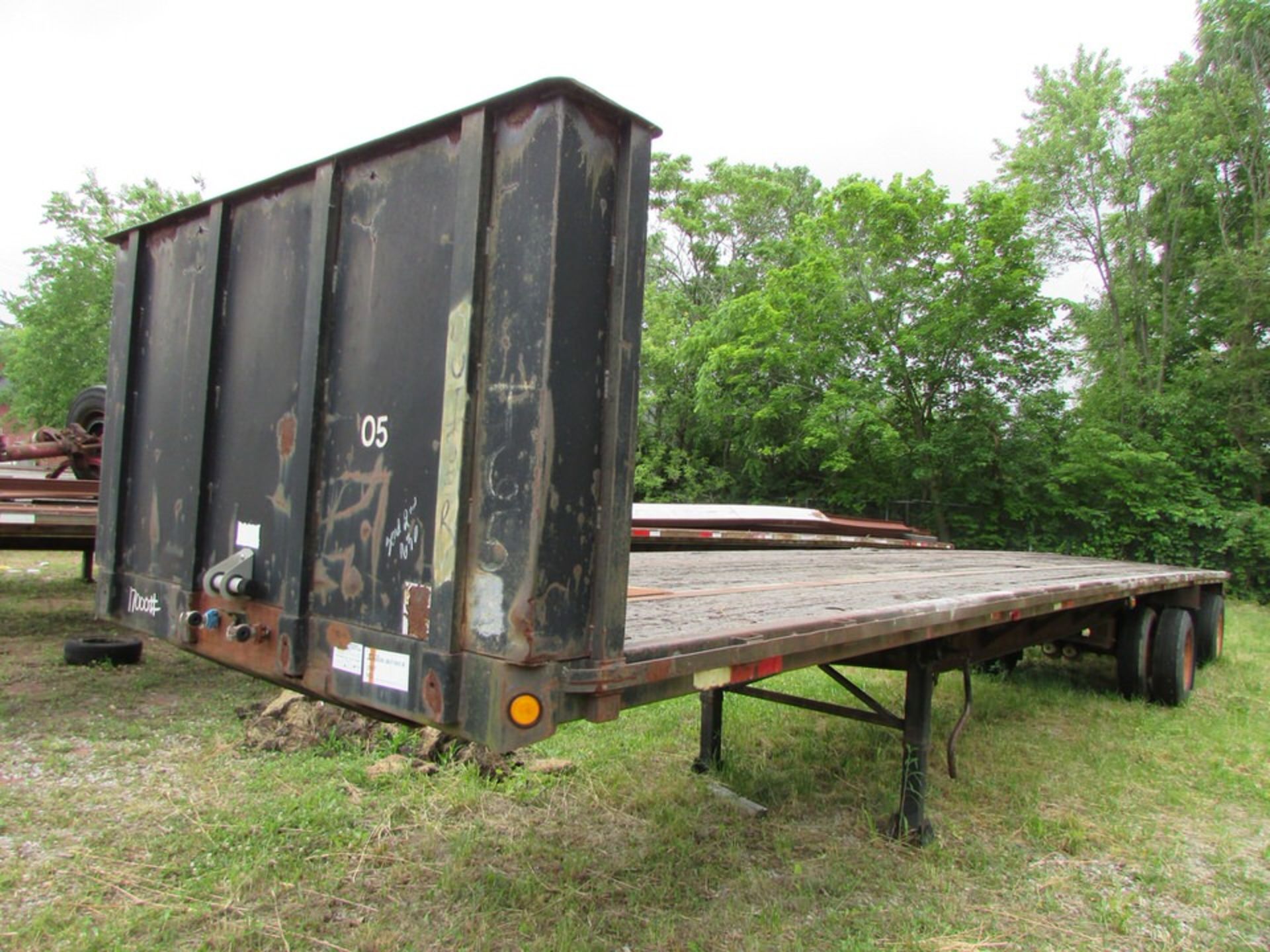 Fontaine Trailer Co. FTW-5-8045WASK 45' Wood Deck Flatbed Trailer, 75,287 GVWR, VIN- 13N14530-3- - Image 9 of 11