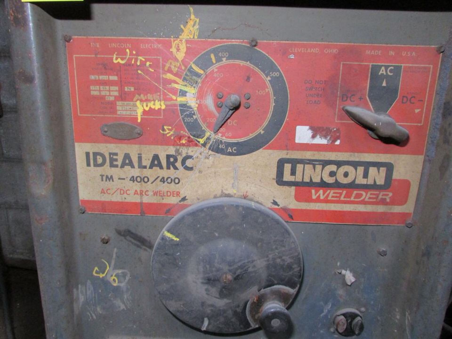 Lincoln Electric Idealarc 400-400 AC/DC Arc Welding Power Source, 400A 40V 60% Duty Cycle 76 Max OCV - Image 3 of 6