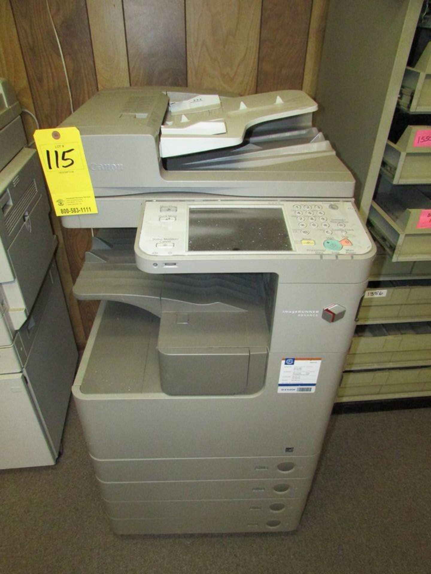 Canon ImageRunner Advance 4224 Printer Copier Machine (Loc. Office Bldg.) - Image 2 of 3