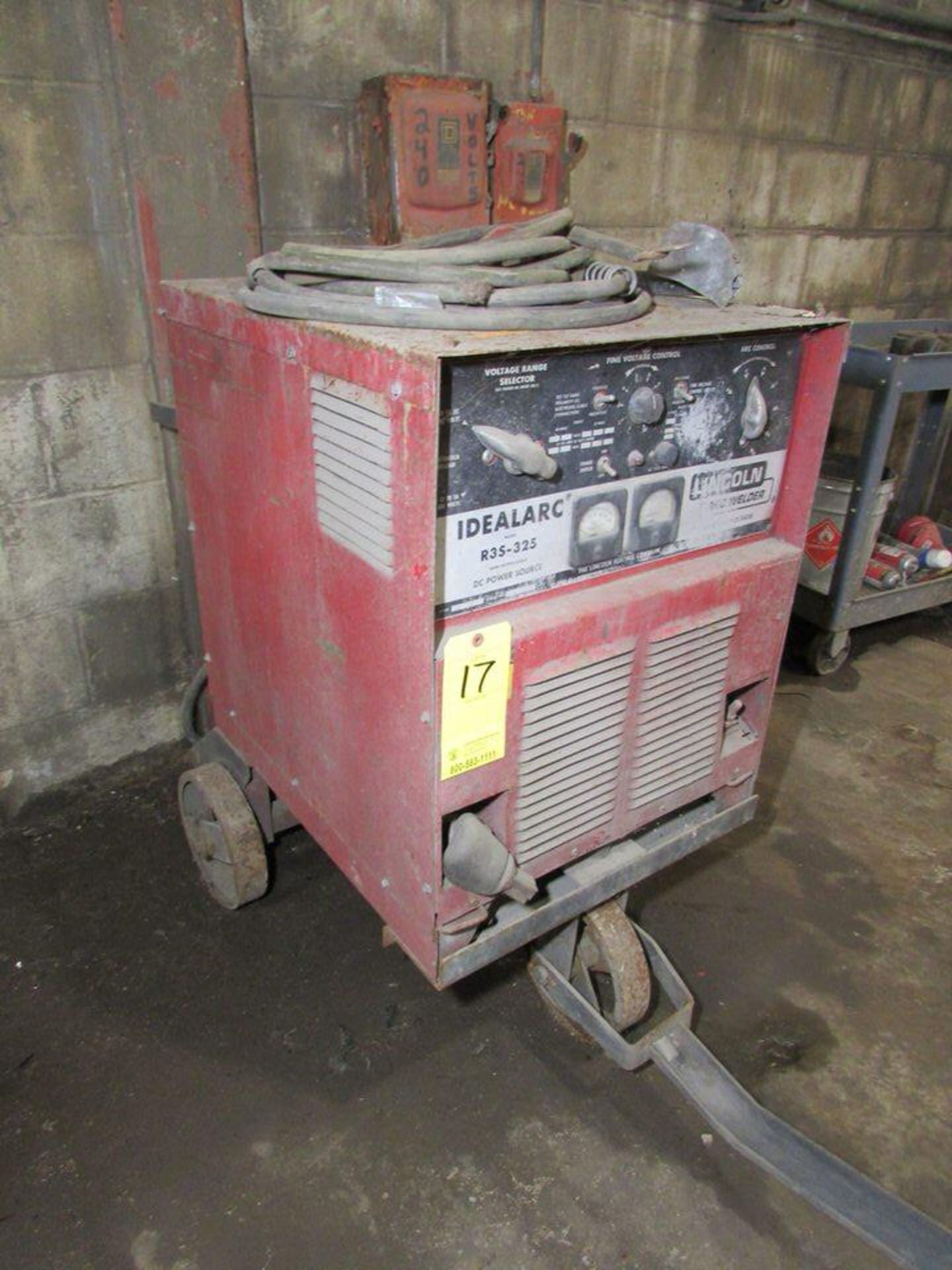 Lincoln Electric Idealarc R3S-325 CV DC Welding Power Source, 350A 35V 60% Duty Cycle 55 Max OCV