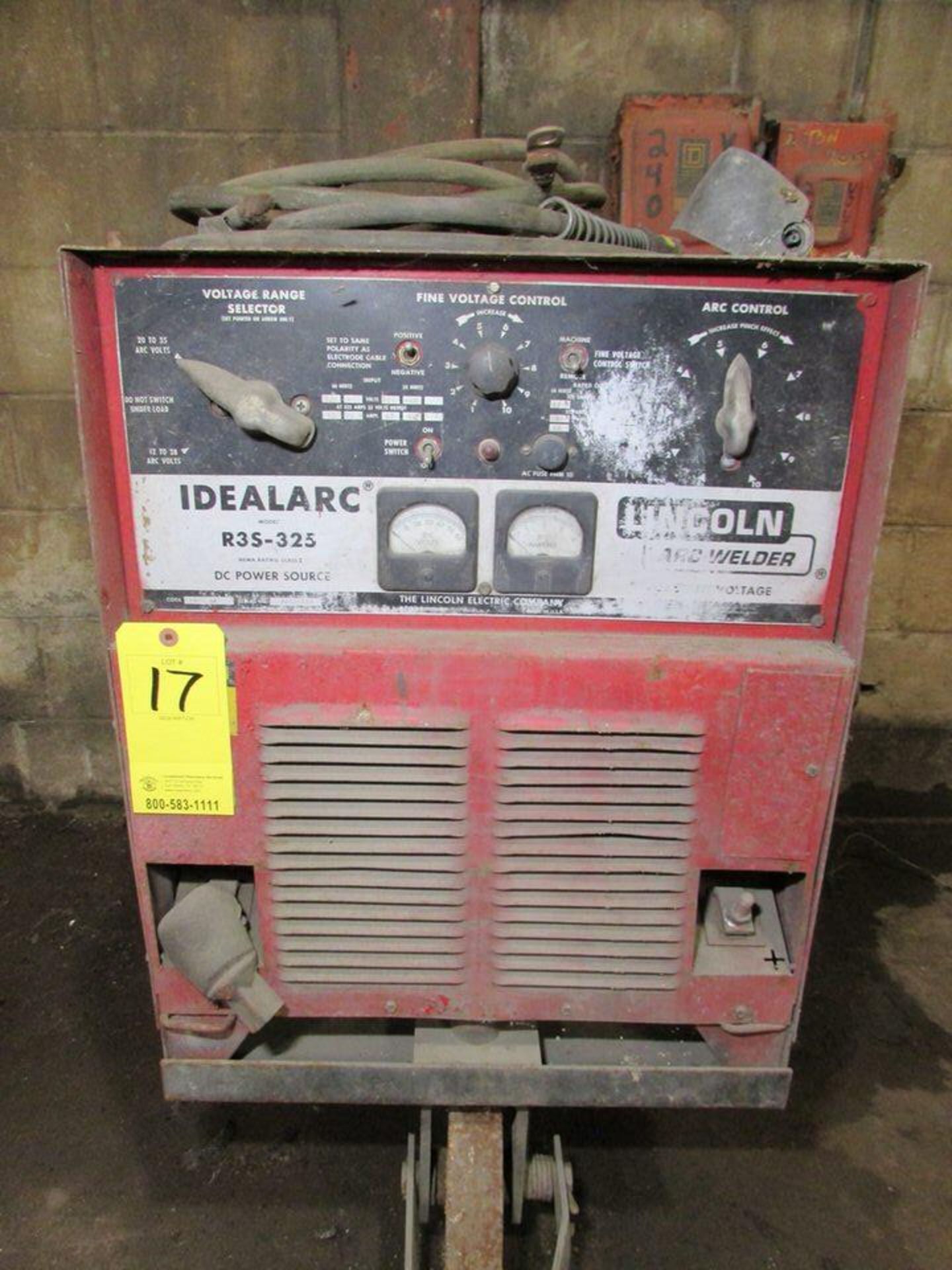 Lincoln Electric Idealarc R3S-325 CV DC Welding Power Source, 350A 35V 60% Duty Cycle 55 Max OCV - Image 2 of 7