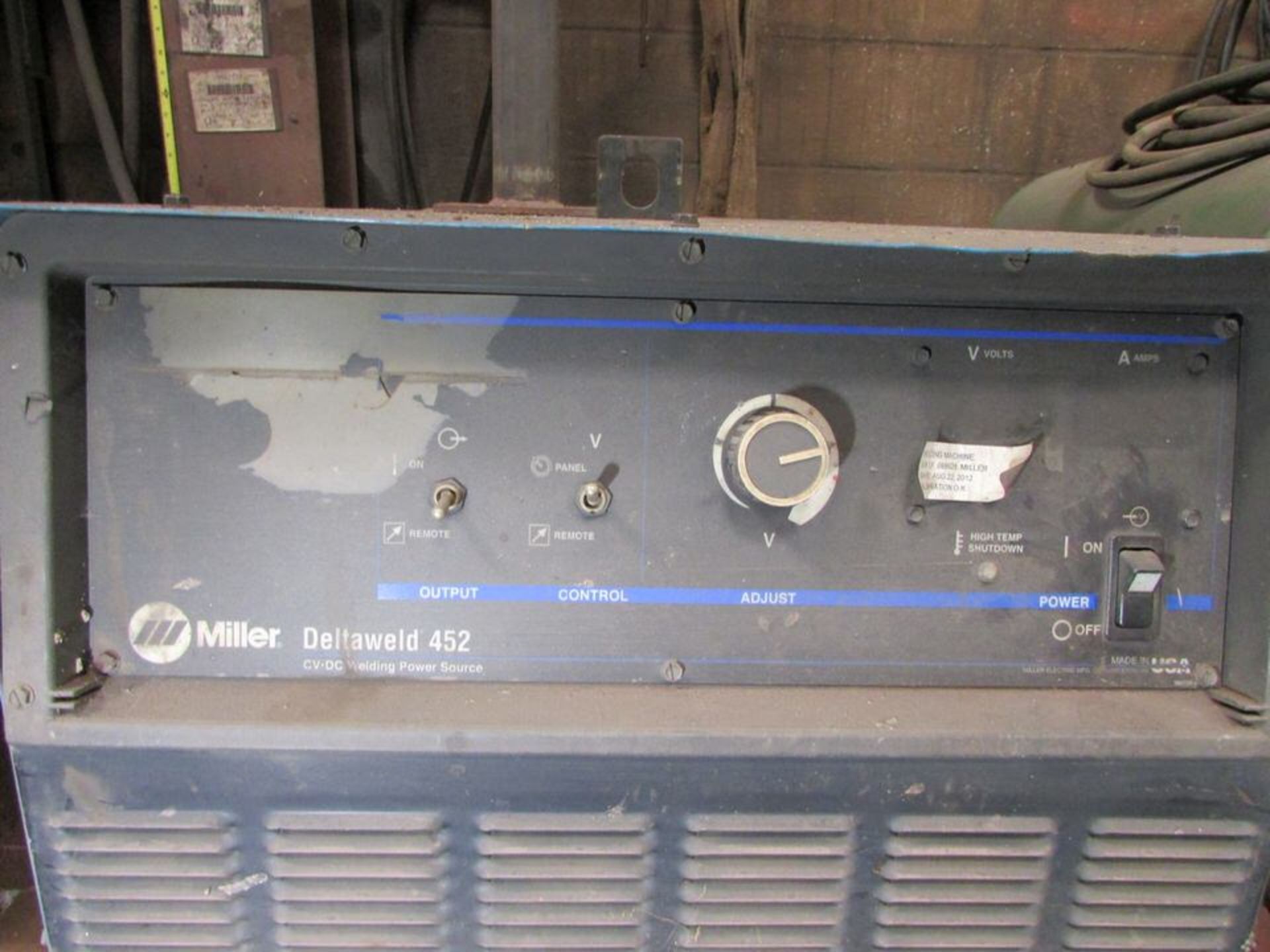Miller Deltaweld 452 CV DC Welding Power Source, 450A 38V 100% Duty Cycle 48 Max OCV Output, 230/ - Image 3 of 12