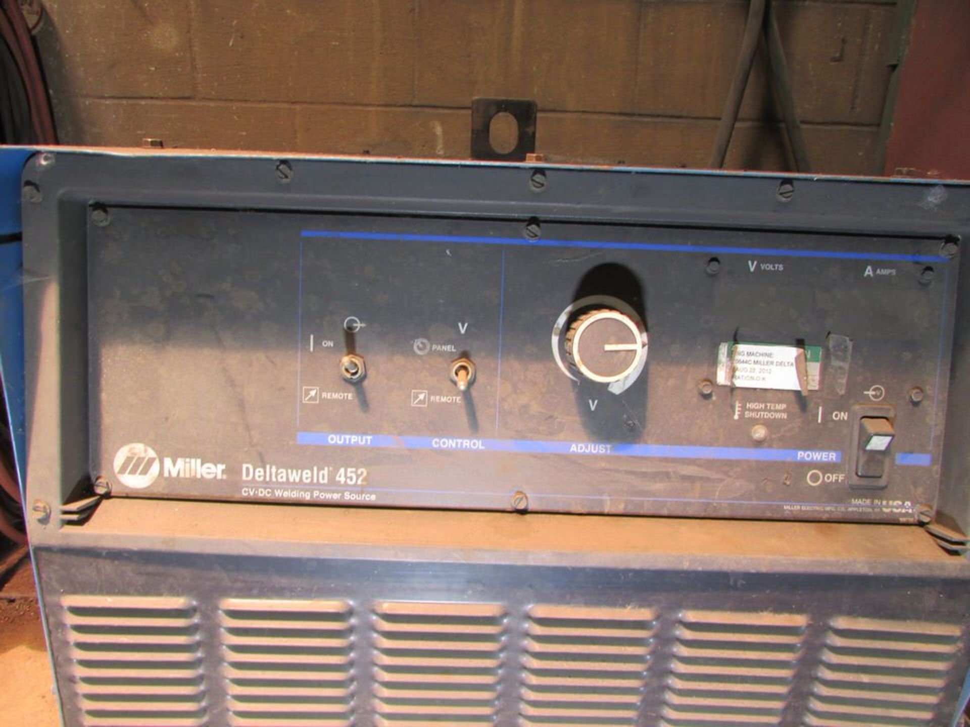 Miller Deltaweld 452 CV DC Welding Power Source, 450A 38V 100% Duty Cycle 48 Max OCV Output, 230/ - Image 4 of 12