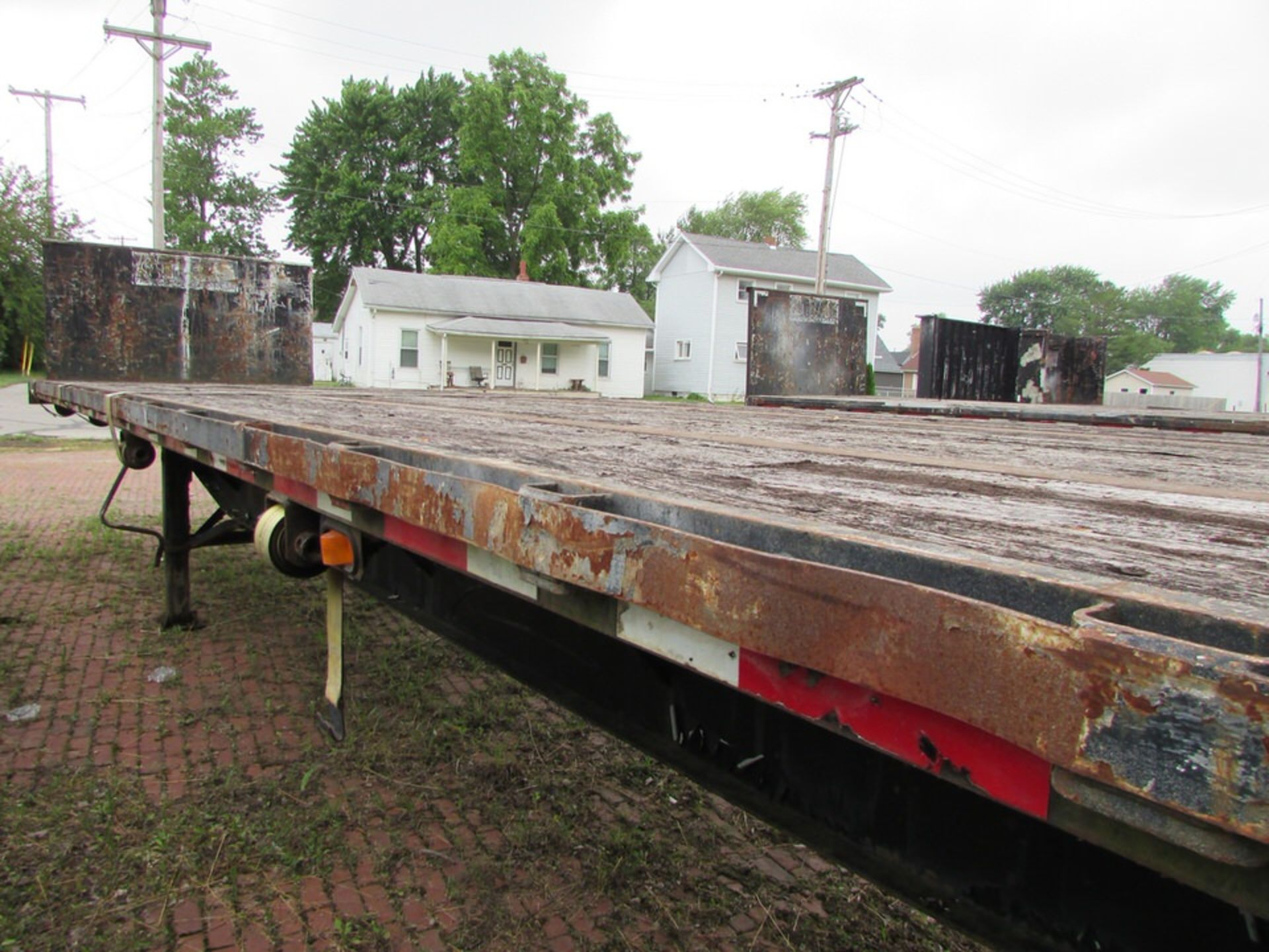 Wabash Flat L-102 48' Wood Deck Flatbed Trailer, 68,000 GVWR, VIN- 1JJF482W6WL441645 - Image 8 of 11