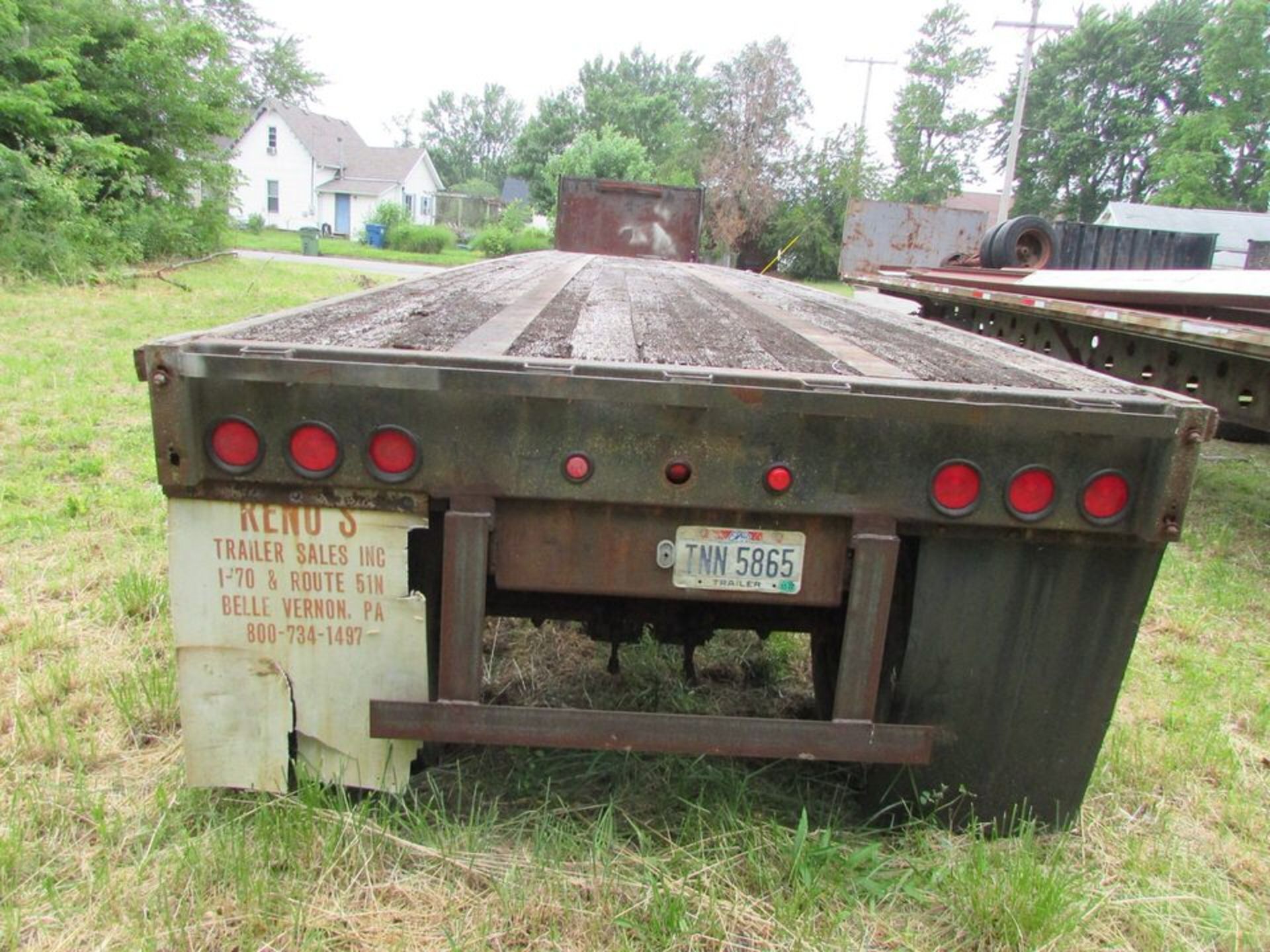 Fontaine Trailer Co. FTW-5-8045WASK 45' Wood Deck Flatbed Trailer, 75,287 GVWR, VIN- 13N14530-3- - Image 4 of 11