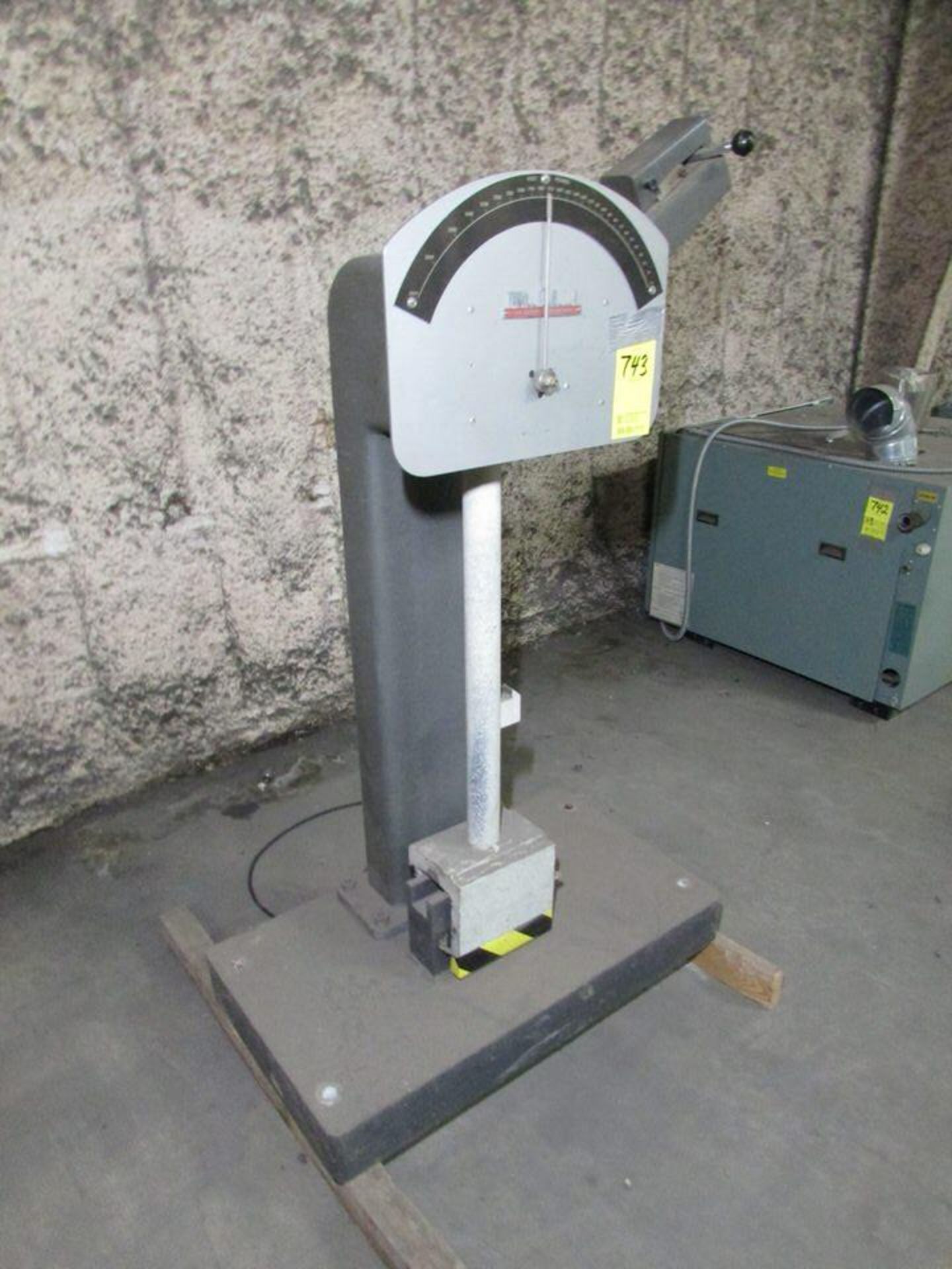 Tinius Olson Pendulum Impact Testing Machine, s/n- 121940. Loc. 420 Main Ave E, West Fargo, ND