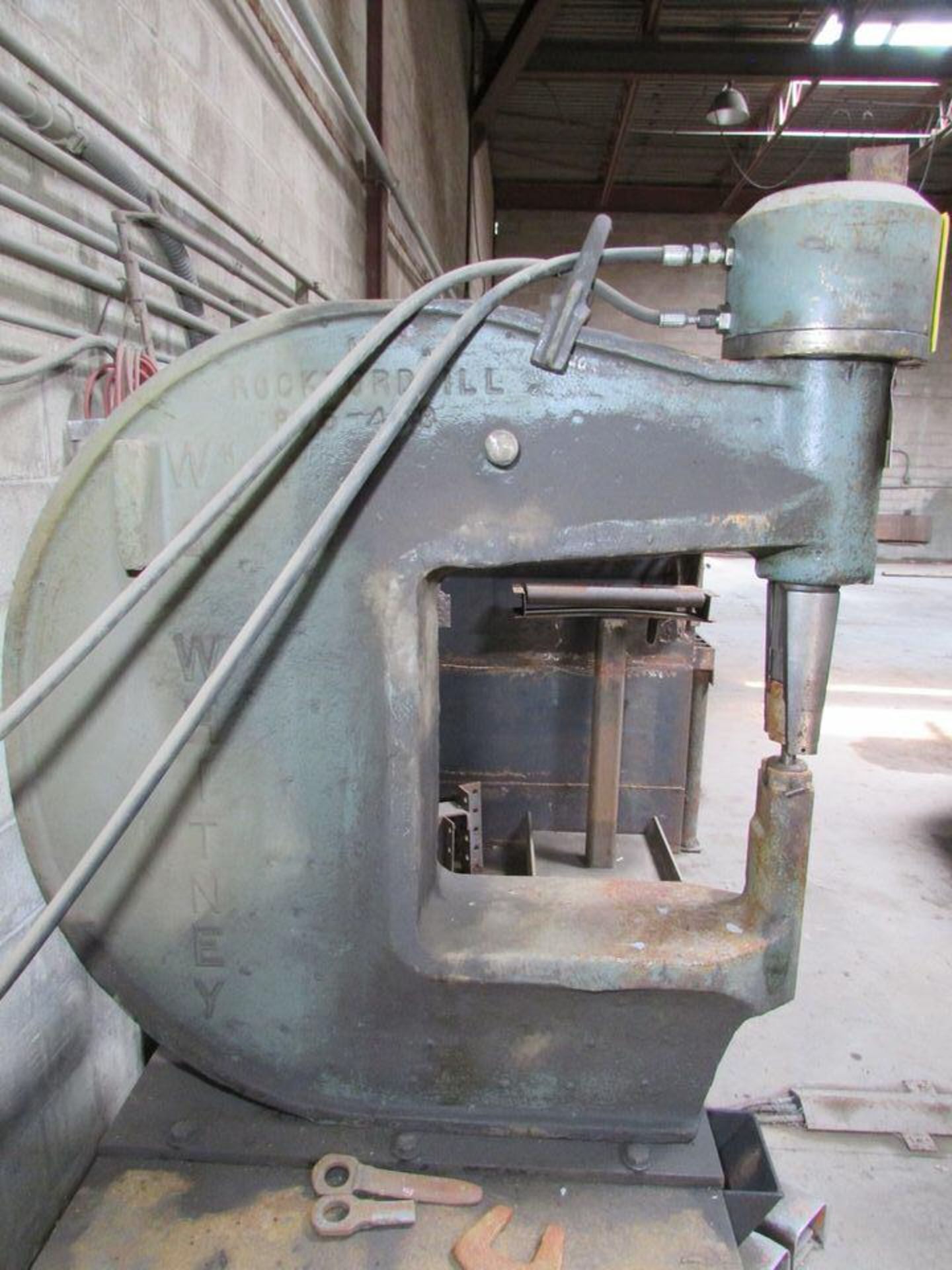 WA Whitney Hydraulic C-Punch Press, 18-1/2" Throat; 700-S-10B 10HP Hydraulic Power Unit; with - Image 3 of 8