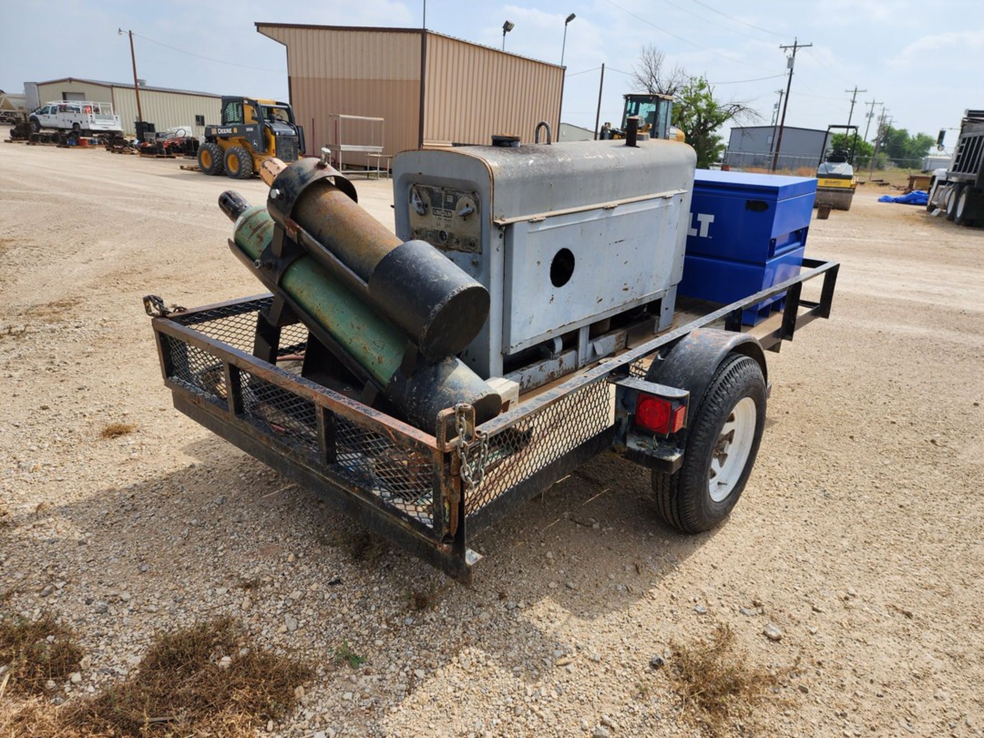 Trailer W/ LE Arc Welder Mod: SA-200-F-163, 200A; W/ (2) Compressed Oxygen Cylinder Bottles; W/ (3) - Image 9 of 18