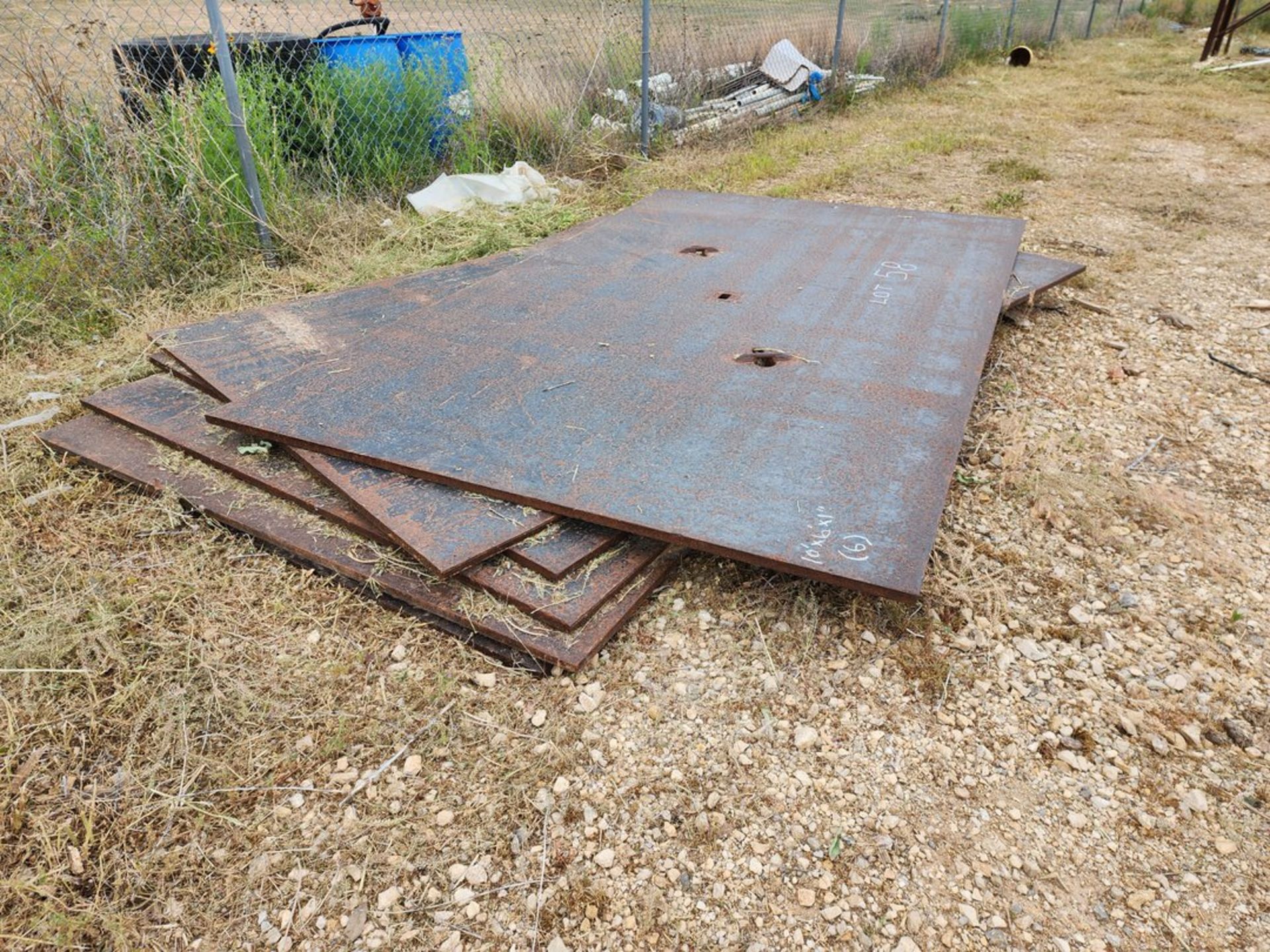 (6) Stl Plates 10' x 6' x 1"thk; 4Ton Cap. - Image 3 of 6